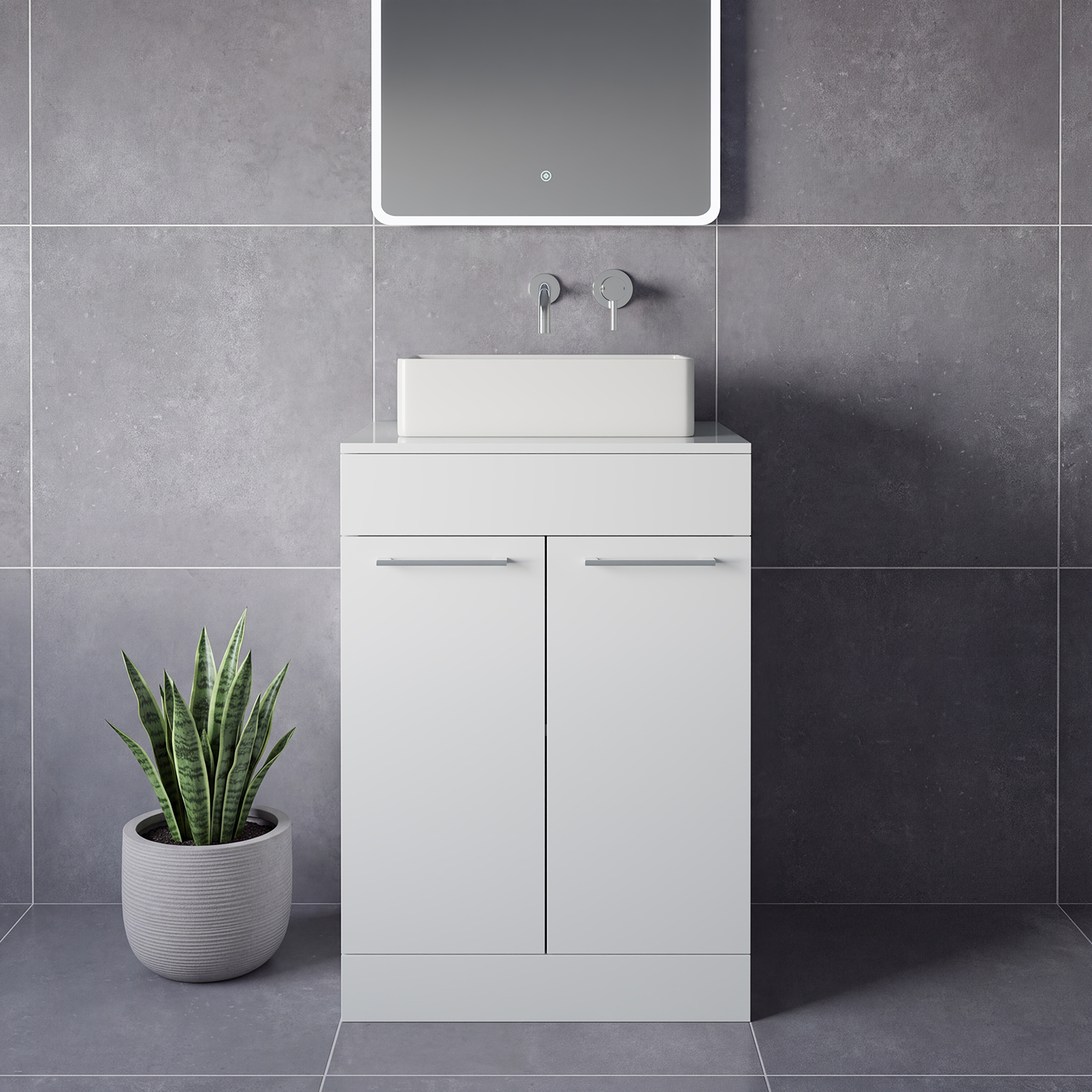 Napoli 460 2 Door Vanity Unit for Countertop Basins