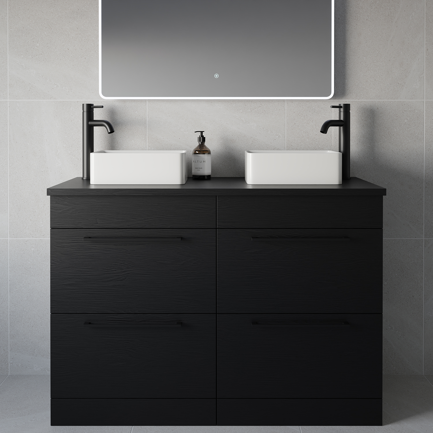 Napoli 460 4 Drawer Vanity Unit for Countertop Basins