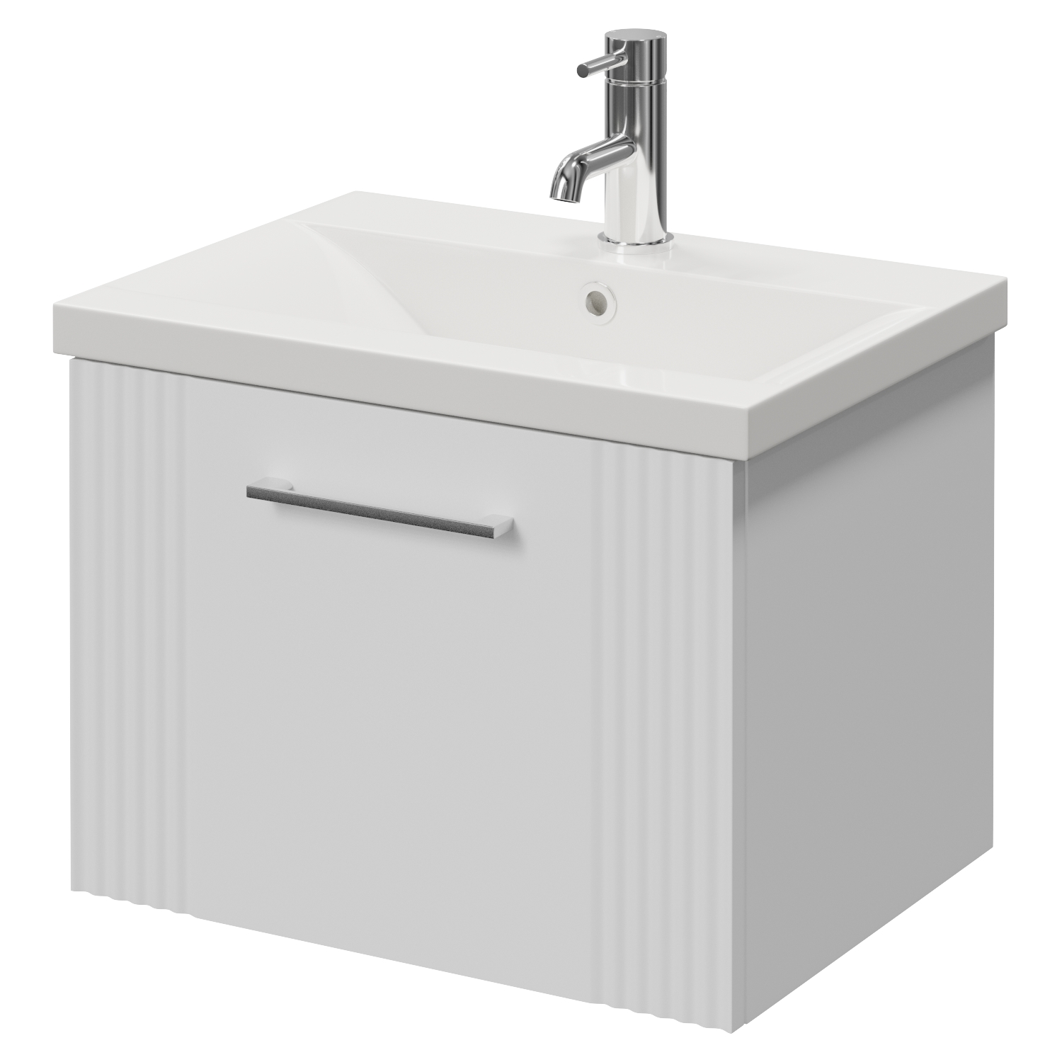 Avant Wall Mounted Single Drawer Vanity Unit with Glide Basin