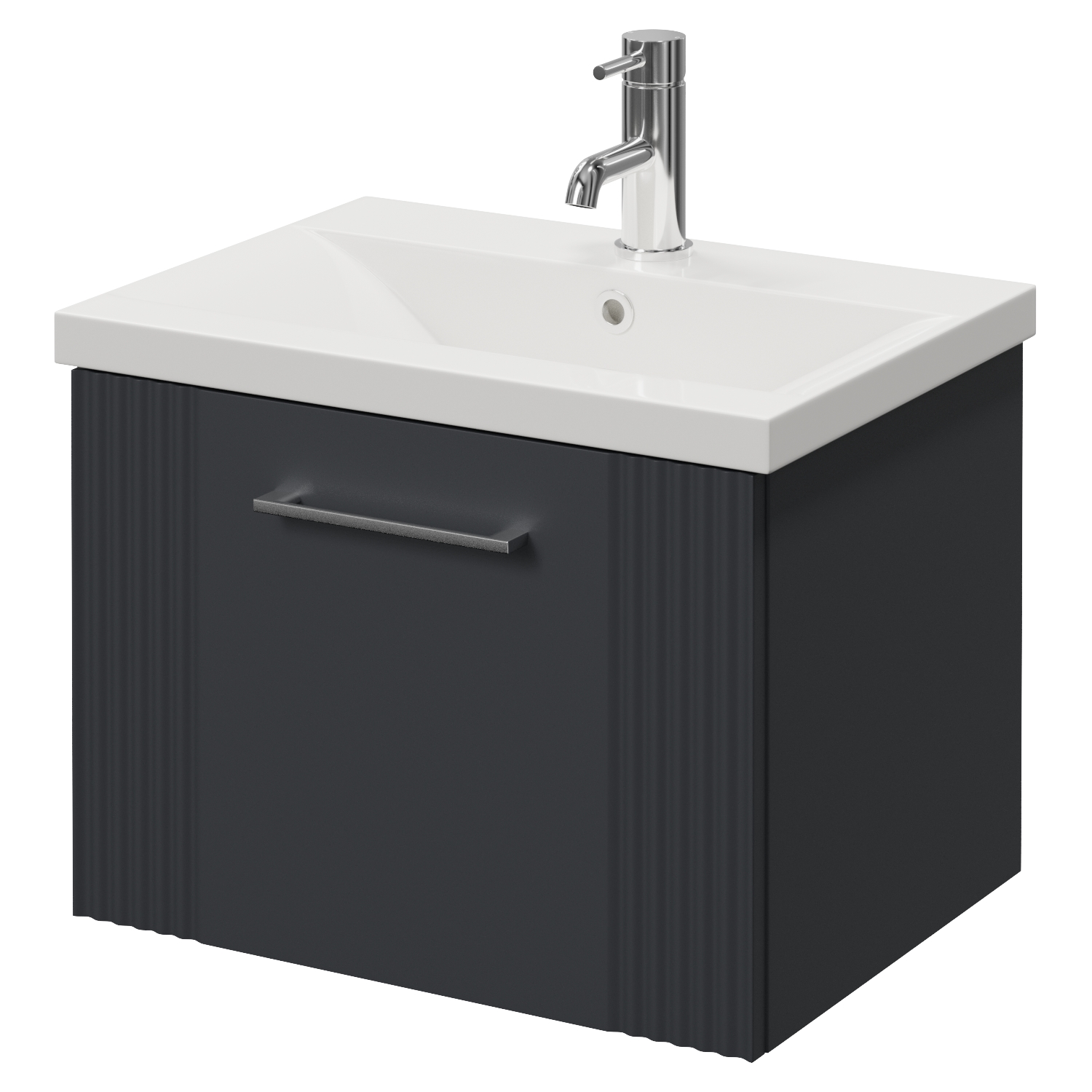 Avant Wall Mounted Single Drawer Vanity Unit with Glide Basin