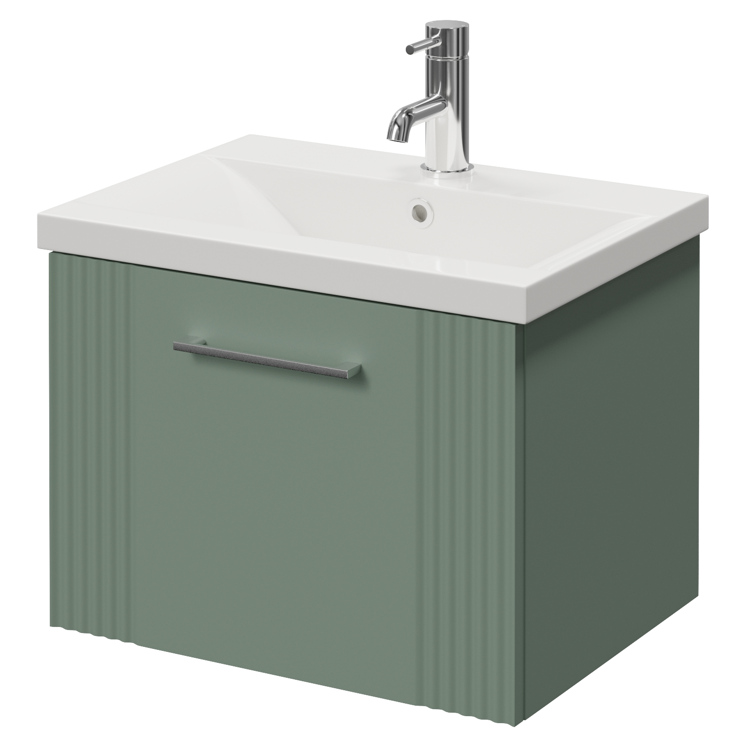 Avant Wall Mounted Single Drawer Vanity Unit with Glide Basin