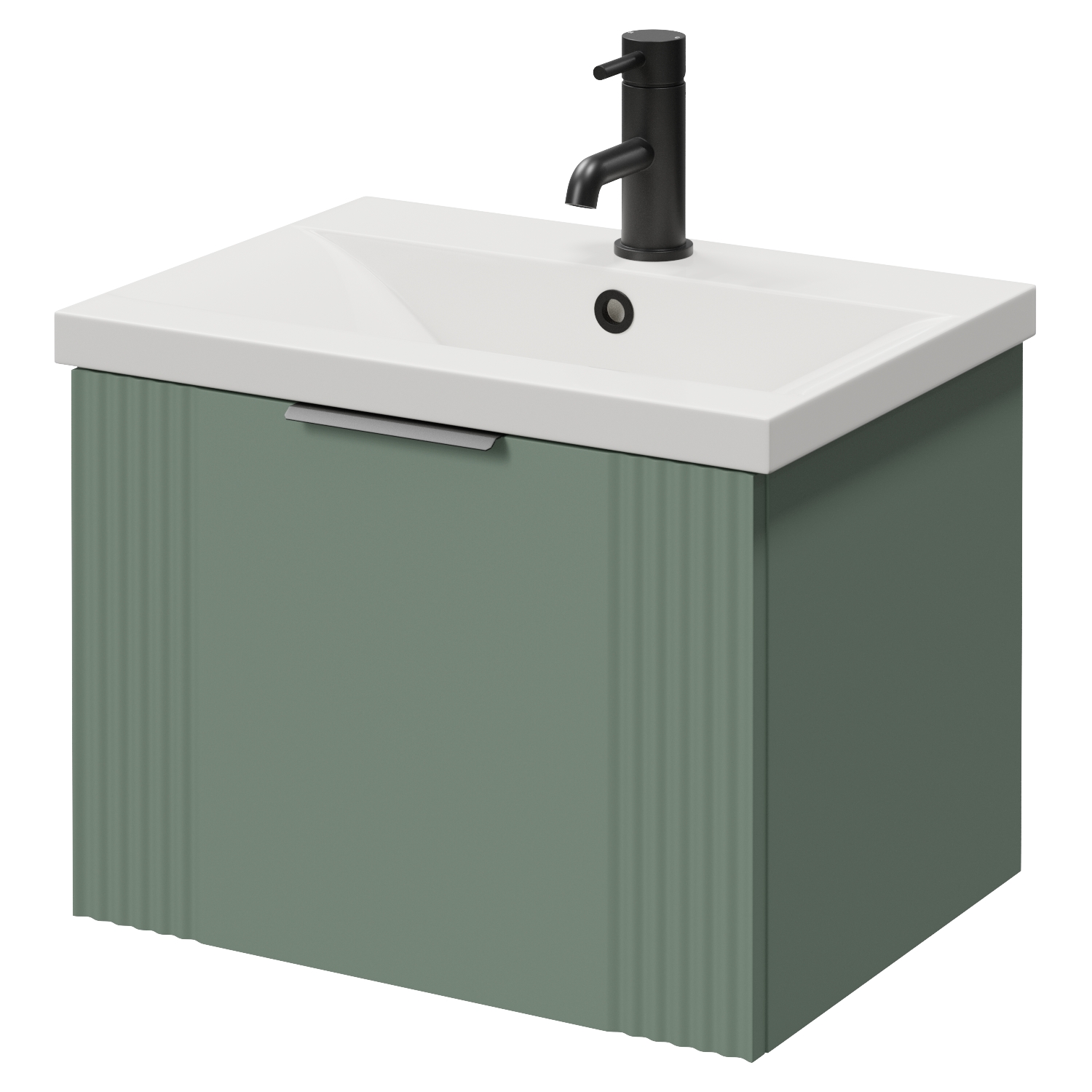 Avant Wall Mounted Single Drawer Vanity Unit with Glide Basin