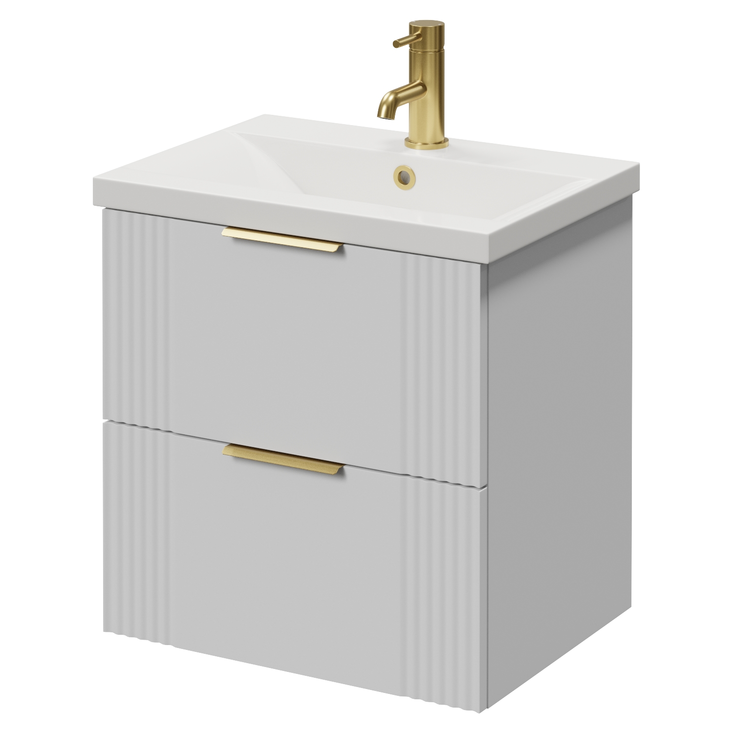 Avant Wall Mounted 2 Drawer Vanity Unit with Glide Basin