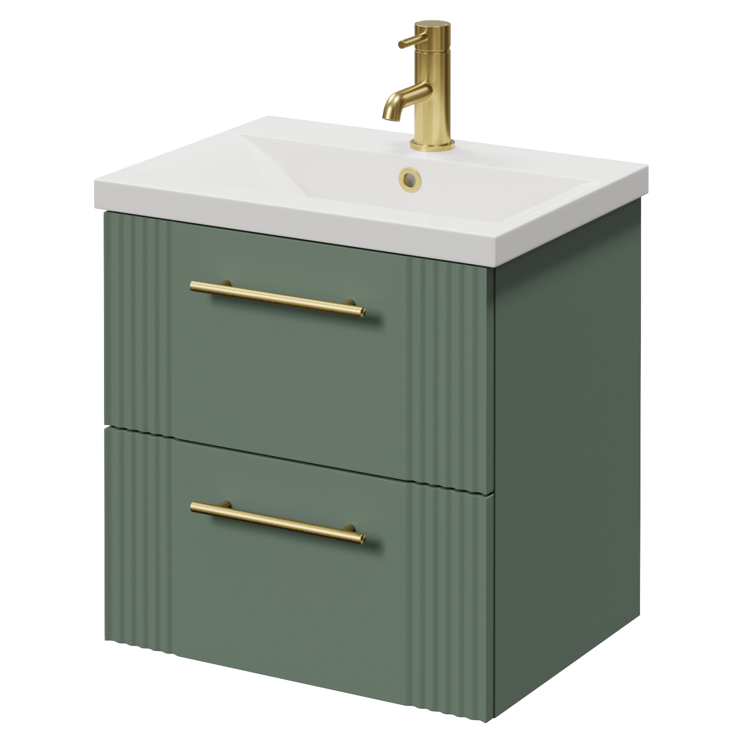 Avant Wall Mounted 2 Drawer Vanity Unit with Glide Basin