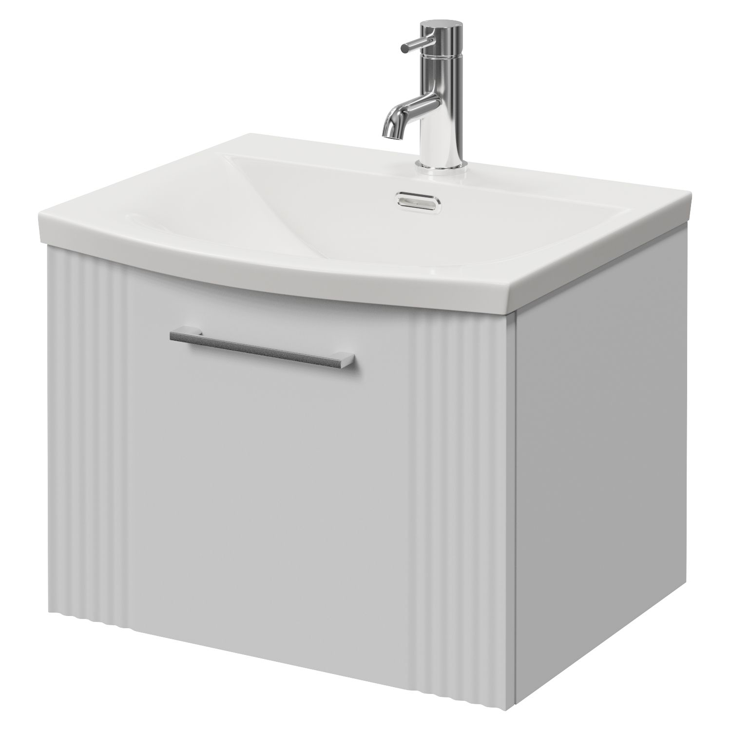 Avant Wall Mounted Single Drawer Vanity Unit Arc Basin