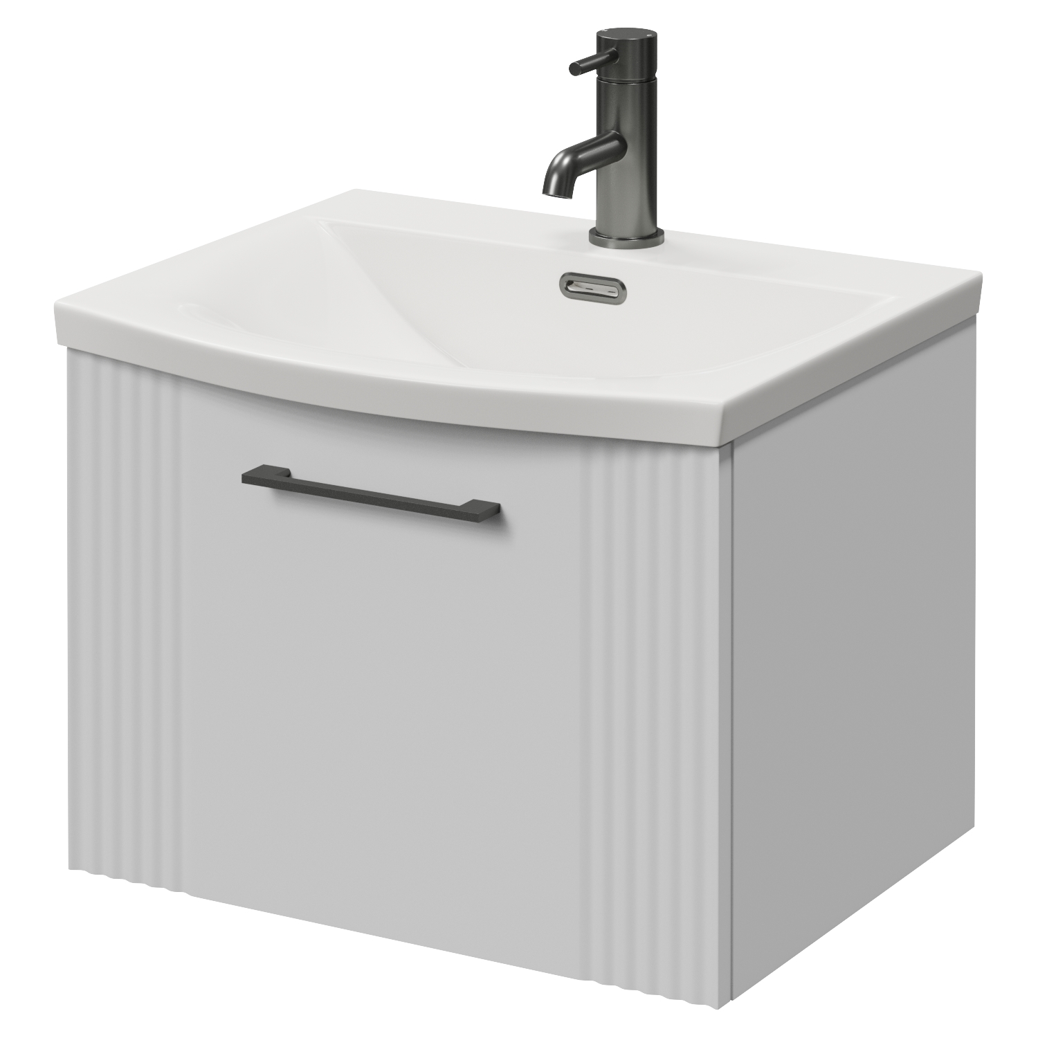 Avant Wall Mounted Single Drawer Vanity Unit Arc Basin