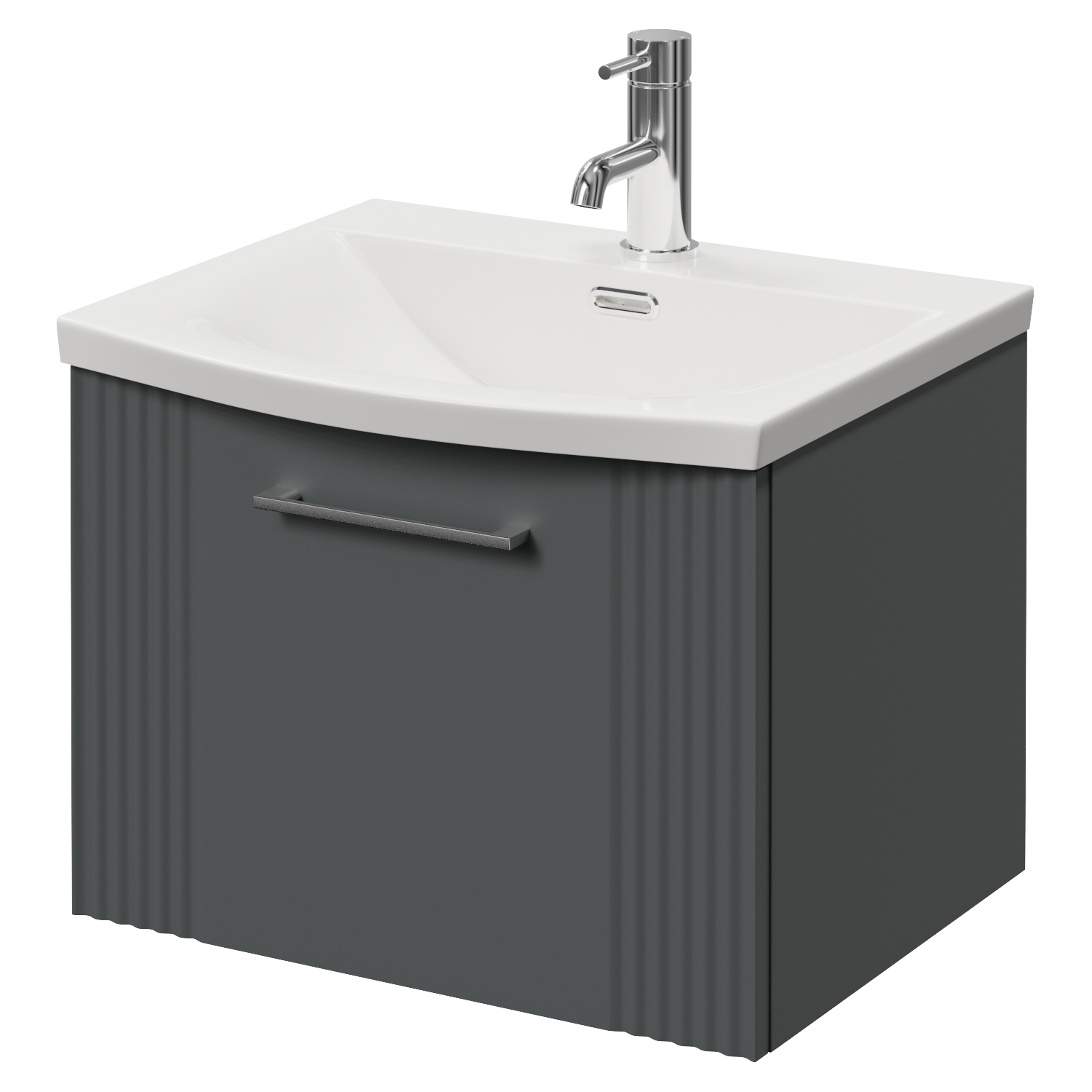 Avant Wall Mounted Single Drawer Vanity Unit Arc Basin