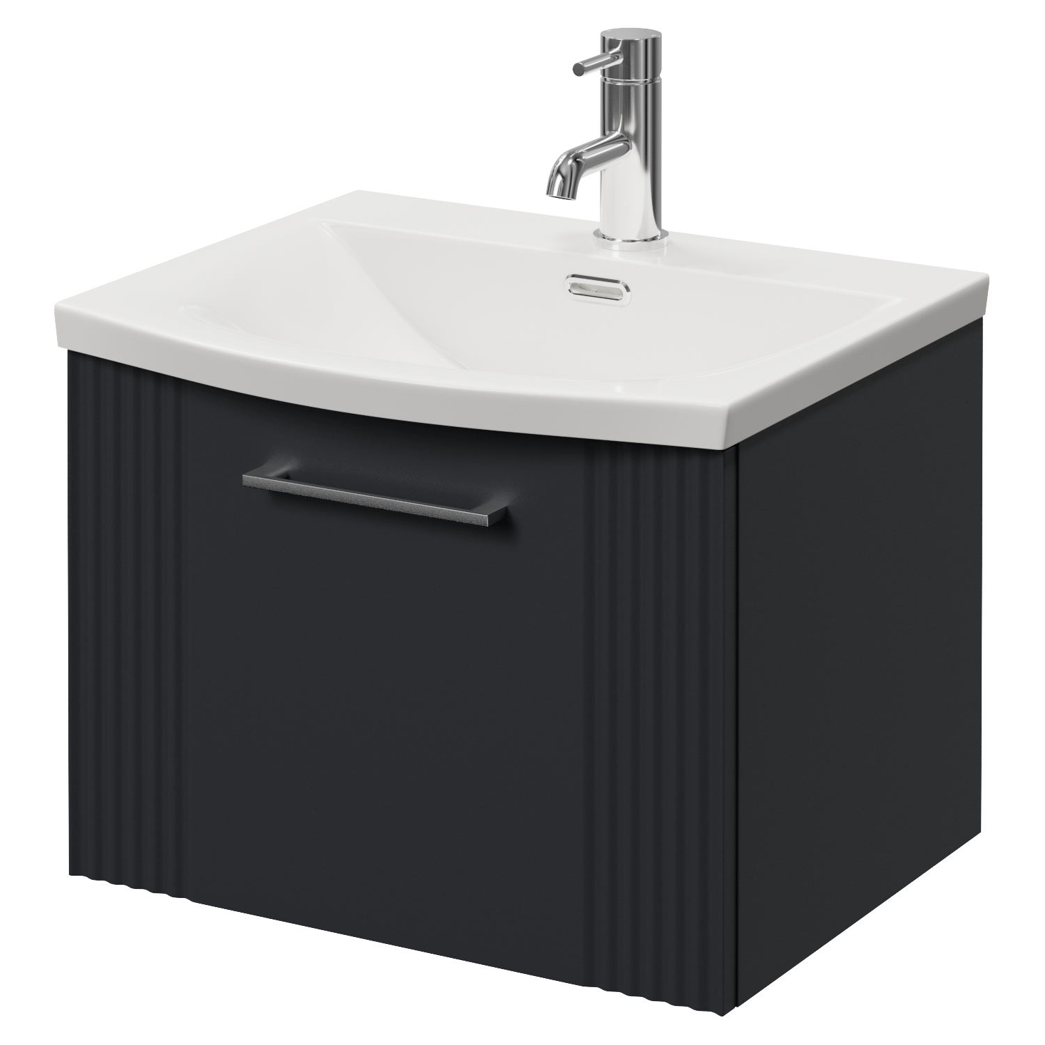 Avant Wall Mounted Single Drawer Vanity Unit Arc Basin