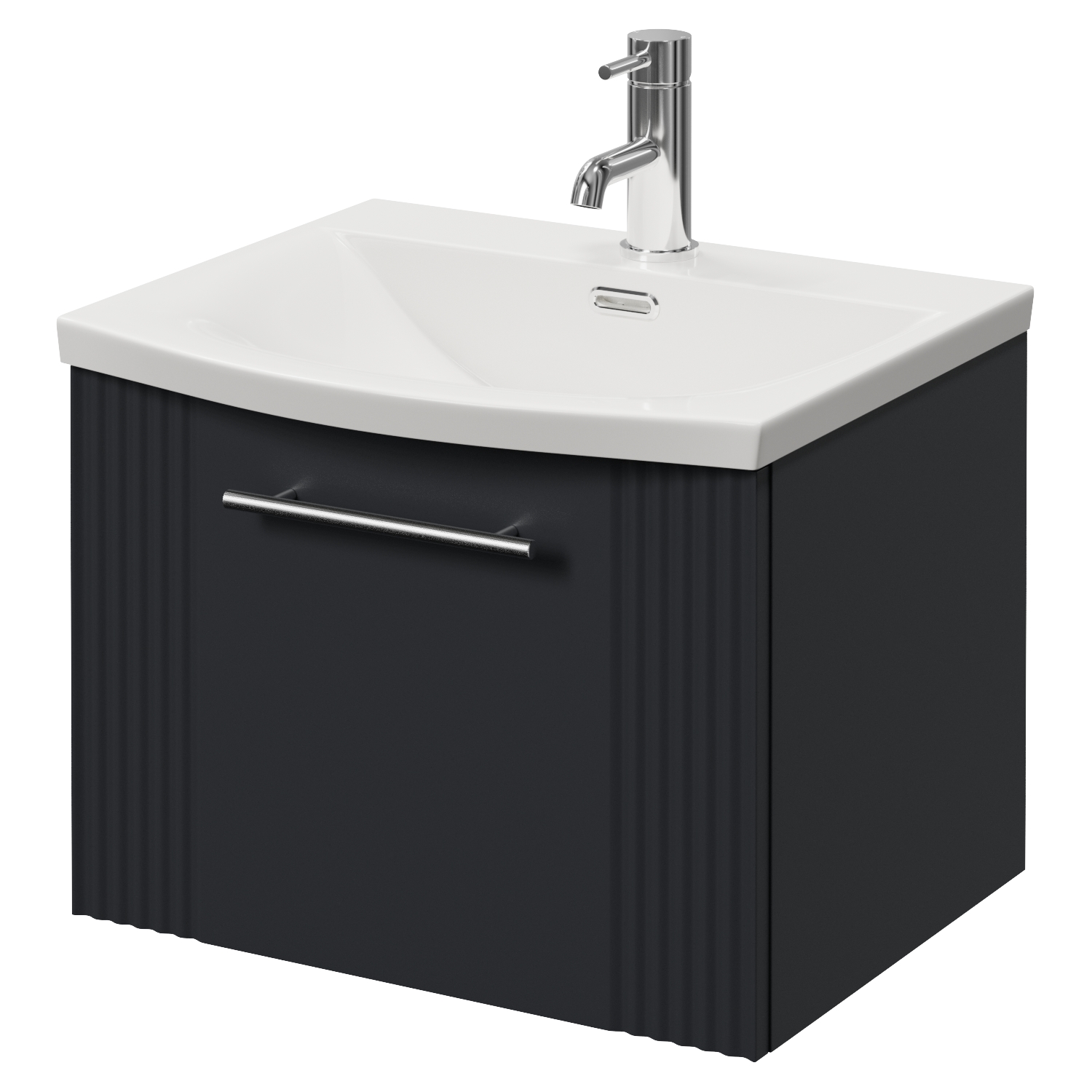Avant Wall Mounted Single Drawer Vanity Unit Arc Basin