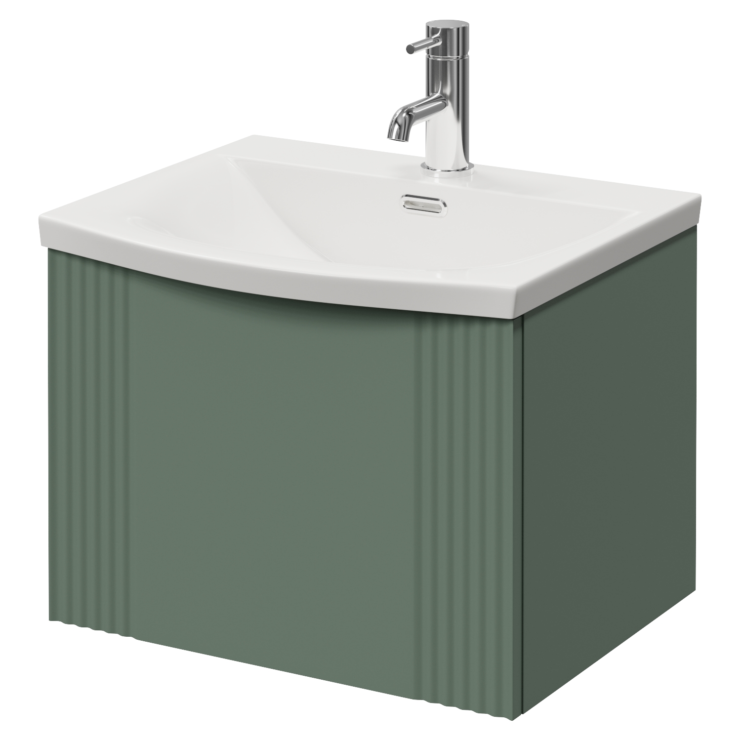 Avant Wall Mounted Single Drawer Vanity Unit Arc Basin