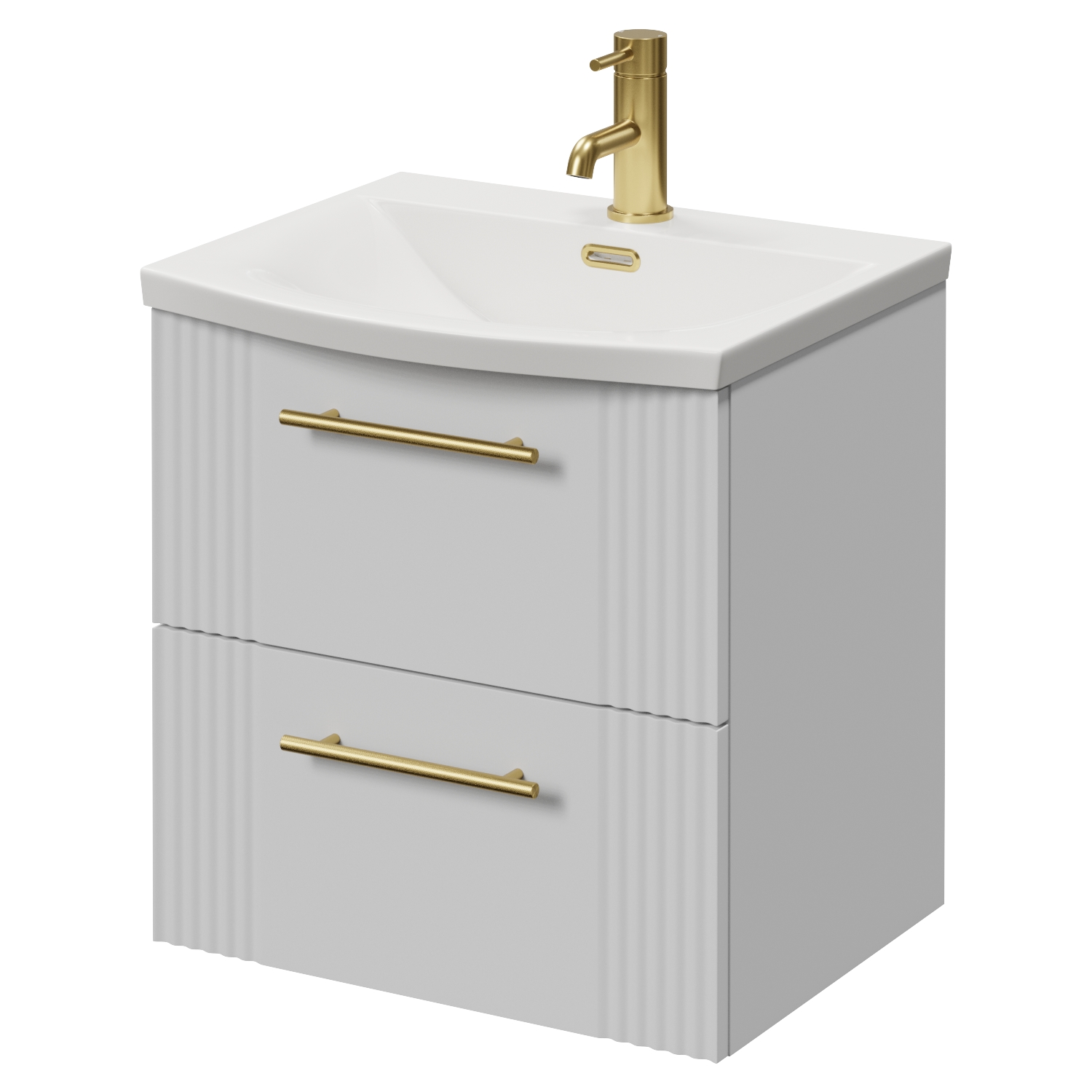 Avant Wall Mounted 2 Drawer Vanity Unit with Arc Basin