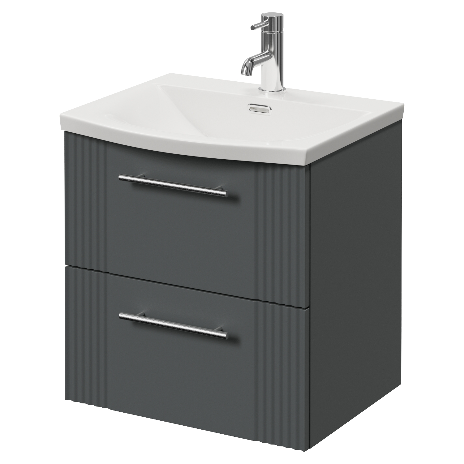 Avant Wall Mounted 2 Drawer Vanity Unit with Arc Basin