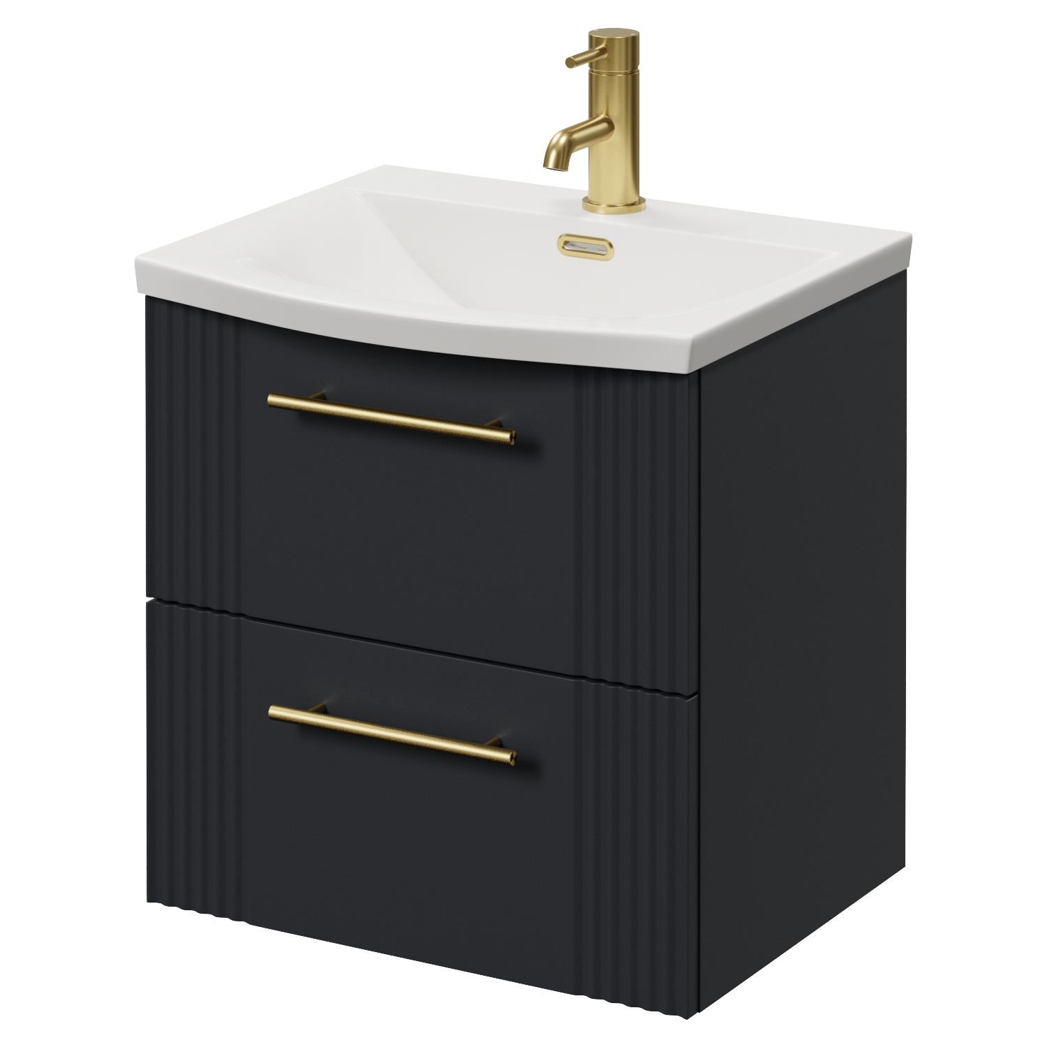 Avant Wall Mounted 2 Drawer Vanity Unit with Arc Basin
