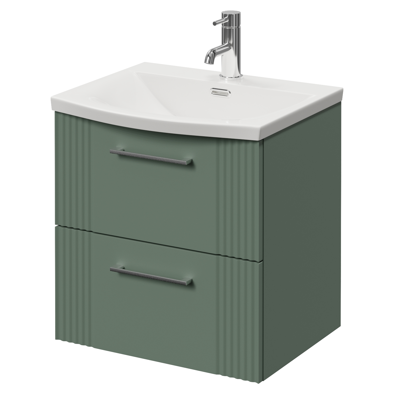 Avant Wall Mounted 2 Drawer Vanity Unit with Arc Basin
