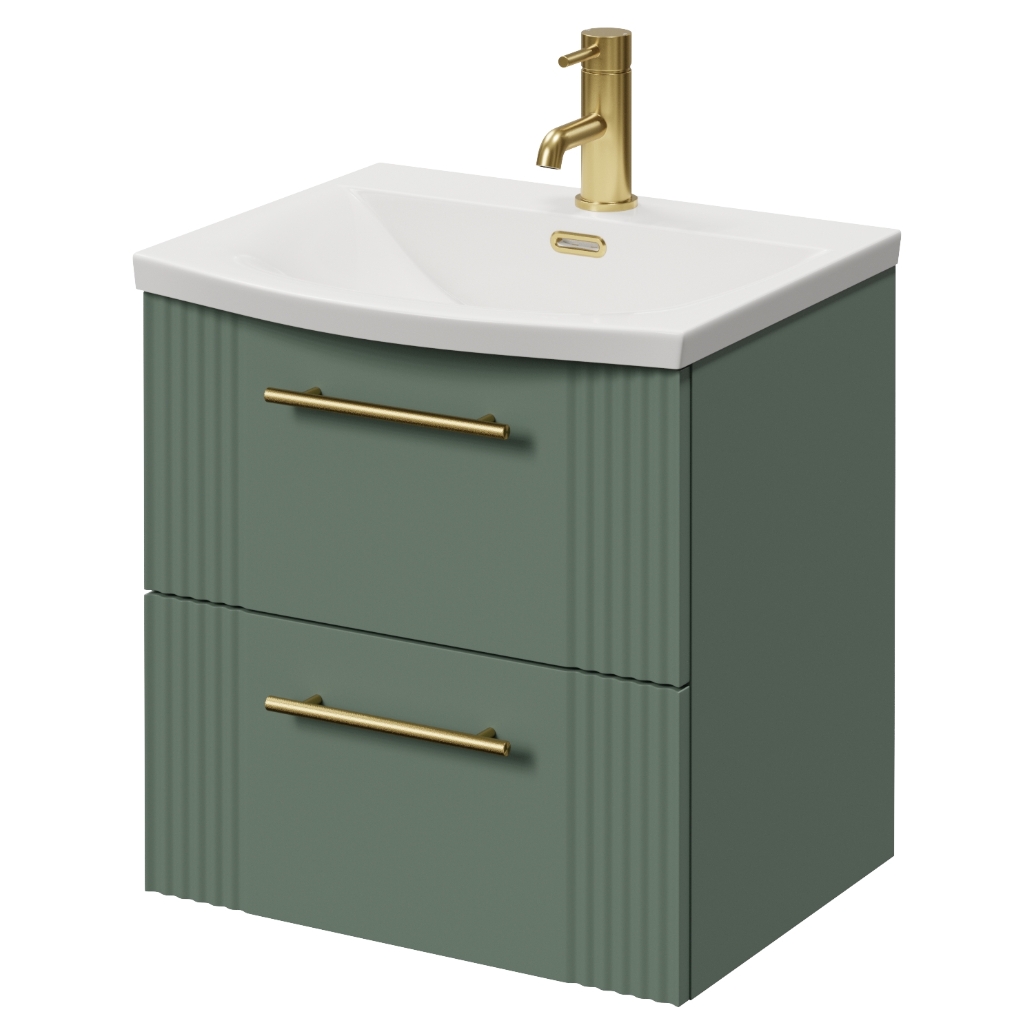 Avant Wall Mounted 2 Drawer Vanity Unit with Arc Basin