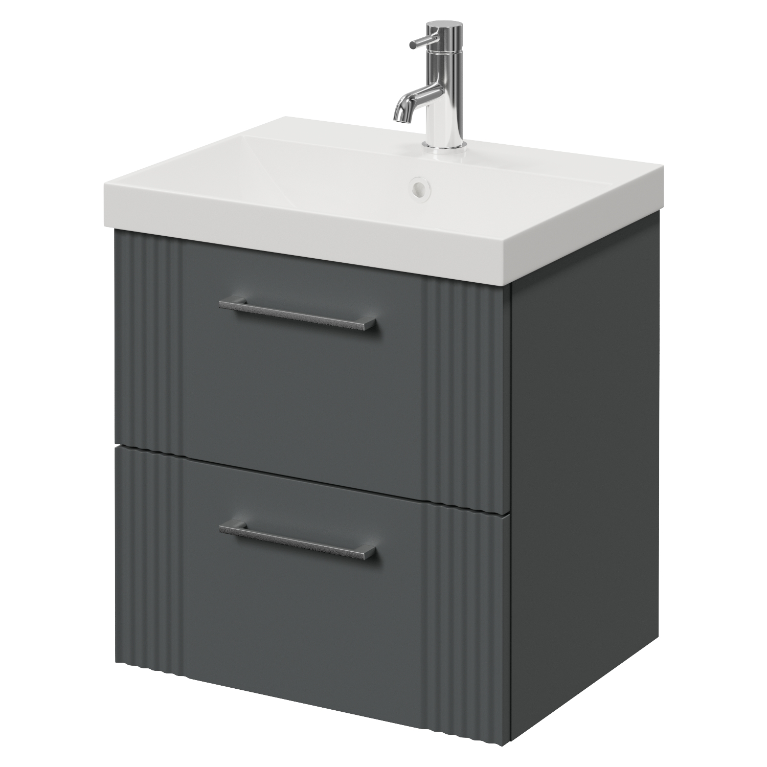 Avant Wall Mounted 2 Drawer Vanity Unit with Rimini Basin