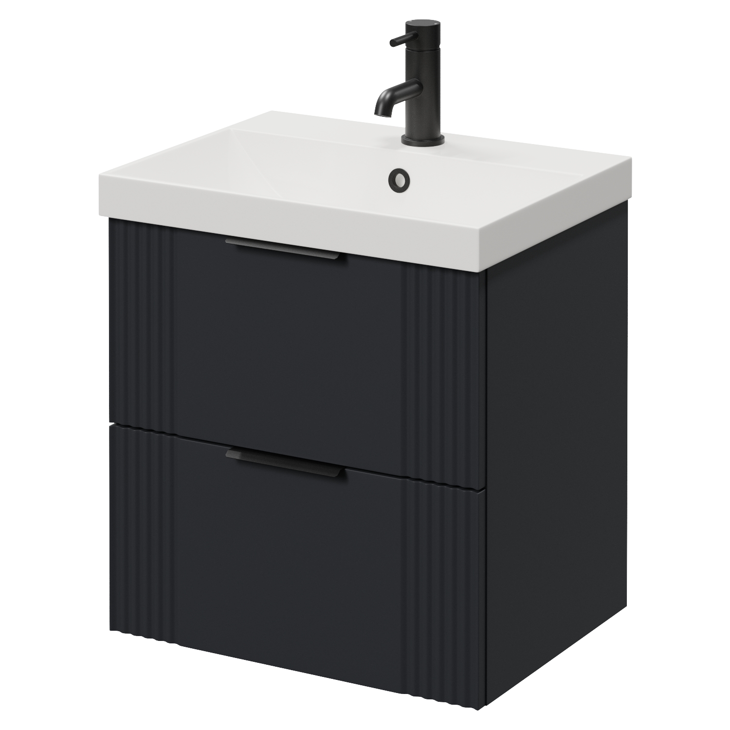 Avant Wall Mounted 2 Drawer Vanity Unit with Rimini Basin