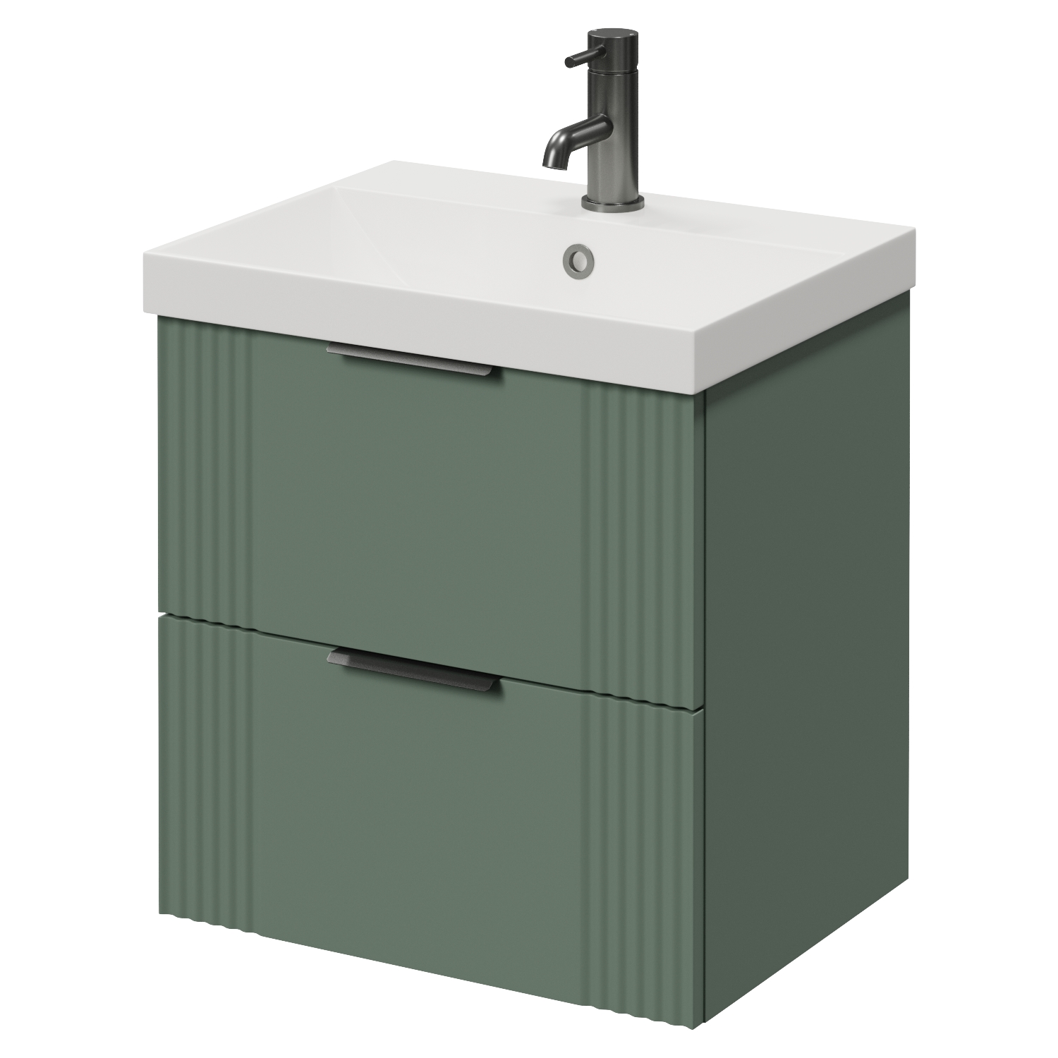 Avant Wall Mounted 2 Drawer Vanity Unit with Rimini Basin
