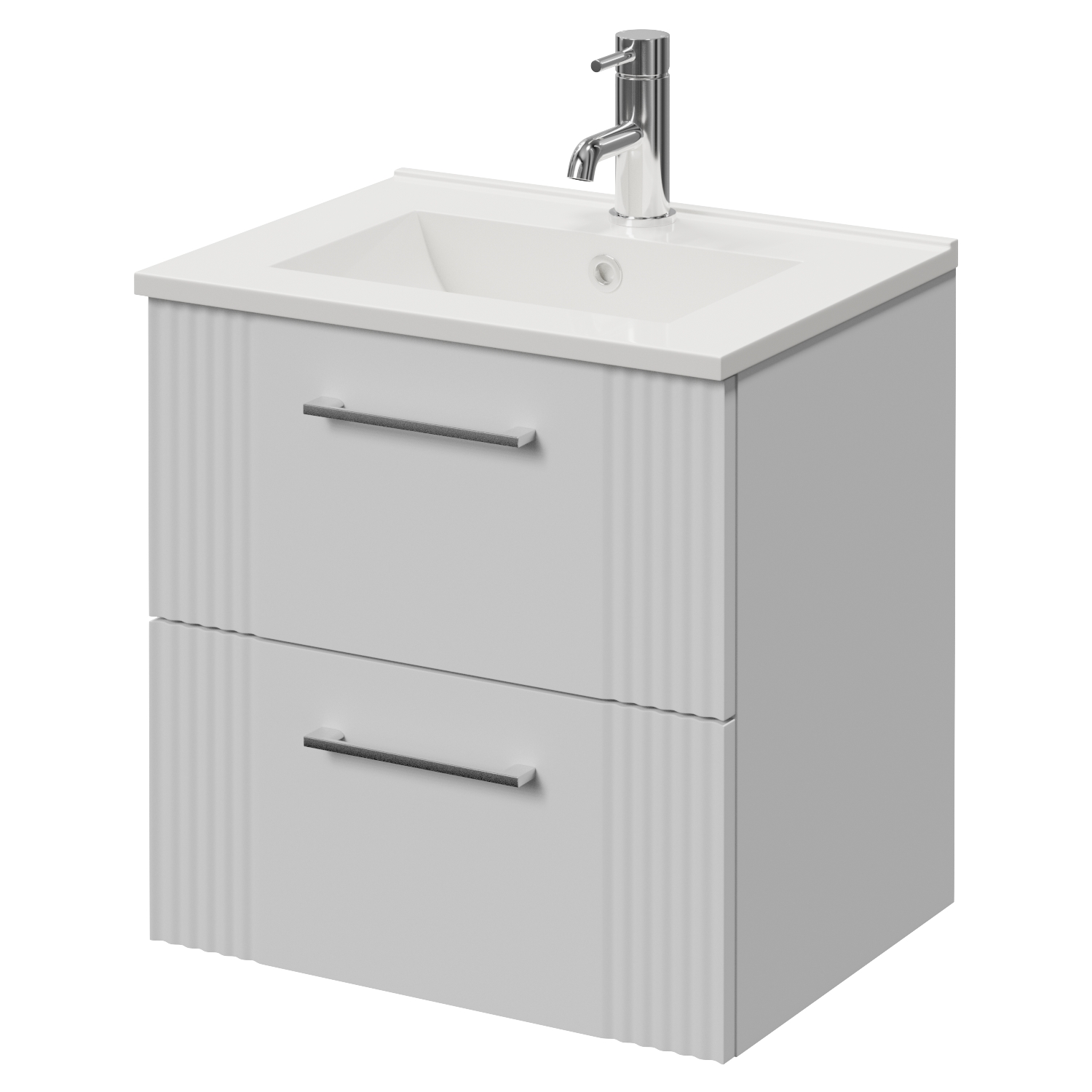 Avant Wall Mounted 2 Drawer Vanity Unit with Angel Basin