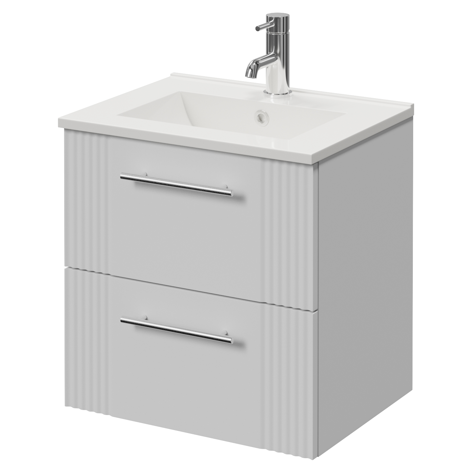 Avant Wall Mounted 2 Drawer Vanity Unit with Angel Basin