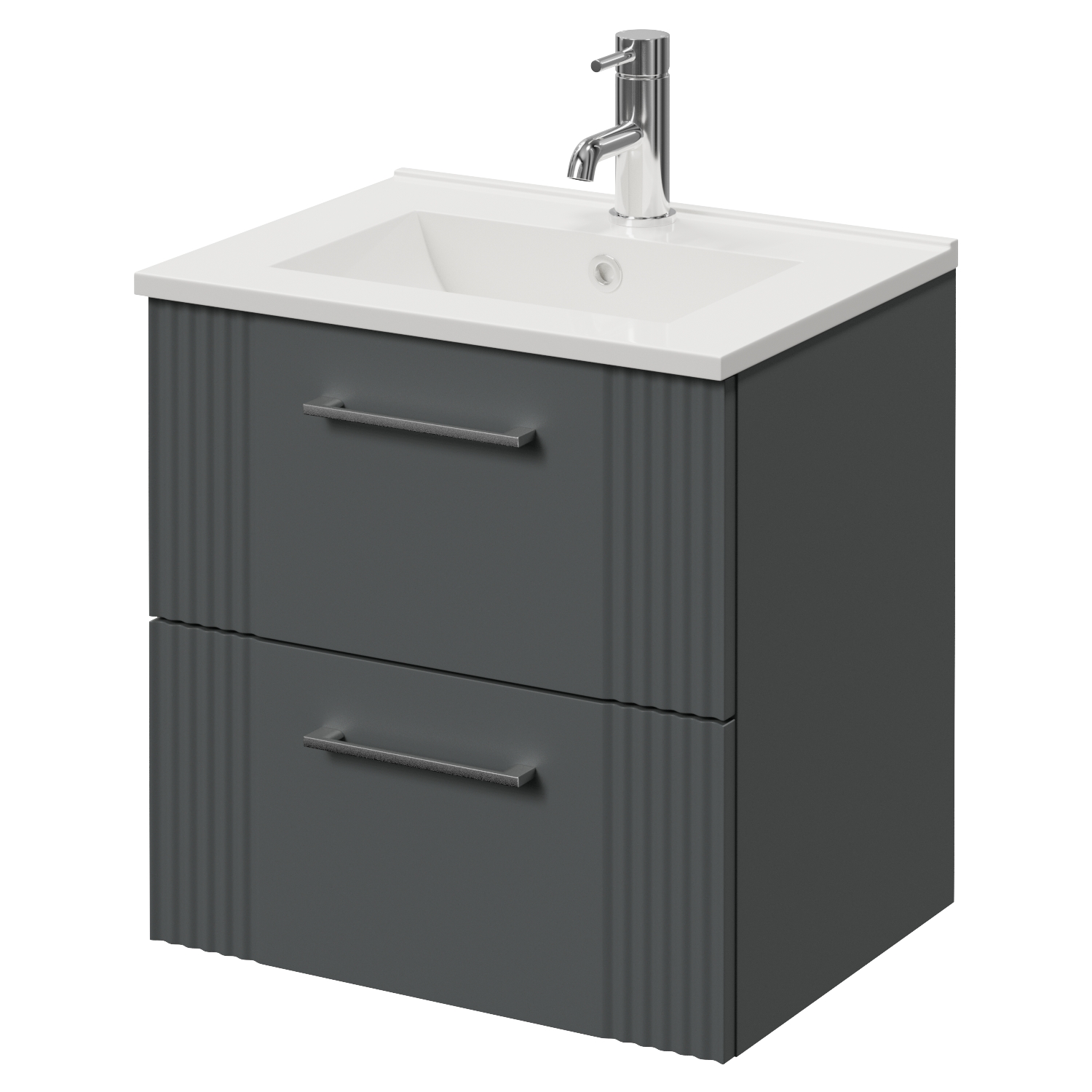 Avant Wall Mounted 2 Drawer Vanity Unit with Angel Basin