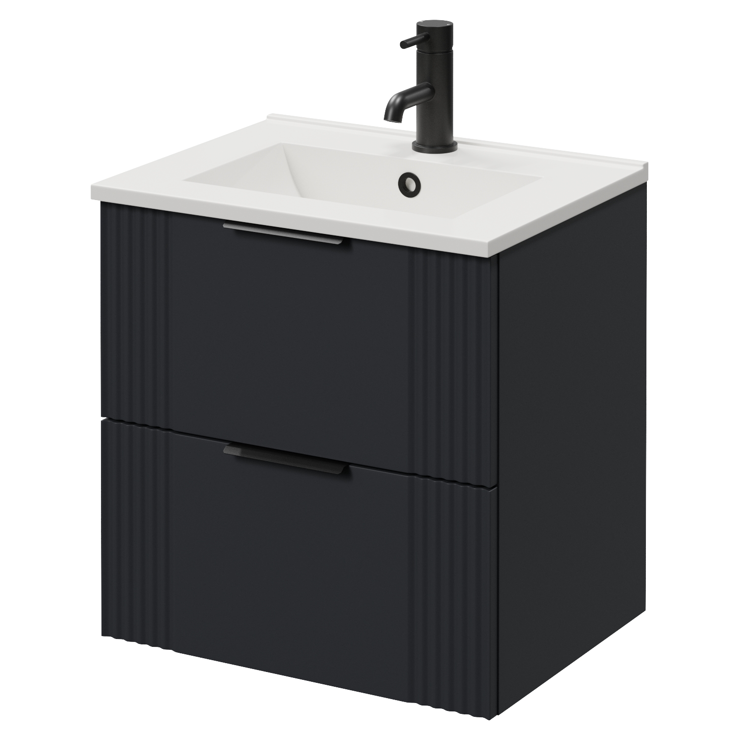 Avant Wall Mounted 2 Drawer Vanity Unit with Angel Basin