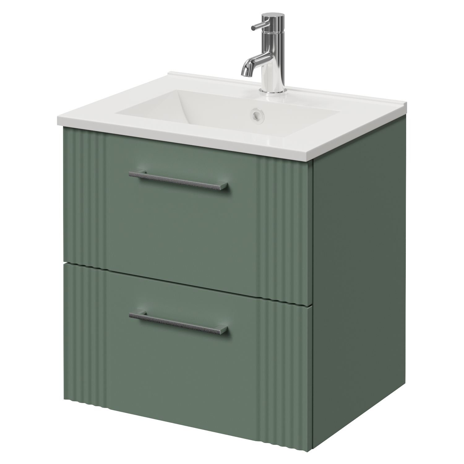 Avant Wall Mounted 2 Drawer Vanity Unit with Angel Basin