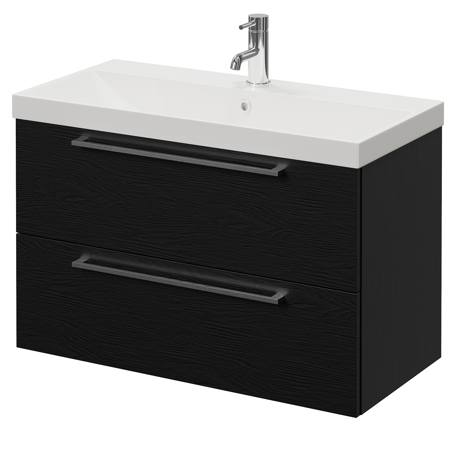 Napoli 390 Wall Mounted 2 Drawer Vanity Unit with Rimini Basin