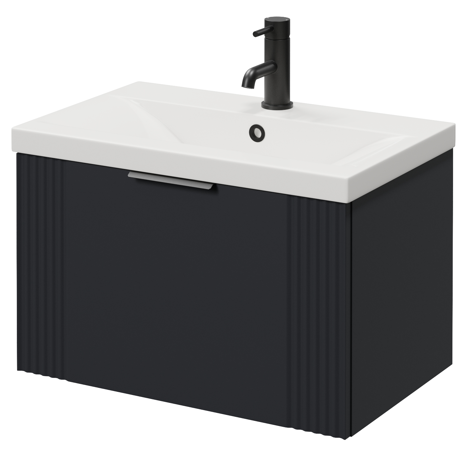 Avant Wall Mounted Single Drawer Vanity Unit with Glide Basin