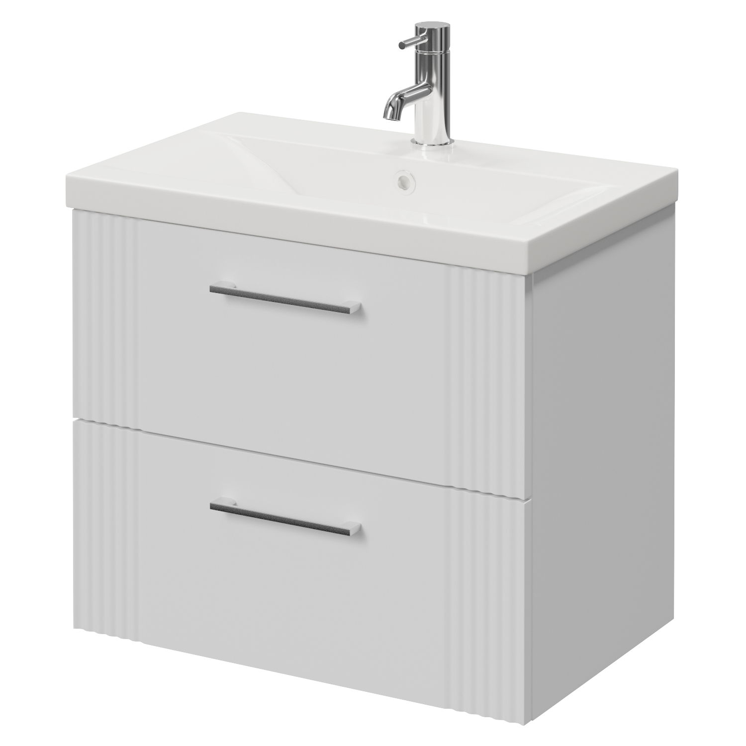 Avant Wall Mounted 2 Drawer Vanity Unit with Glide Basin