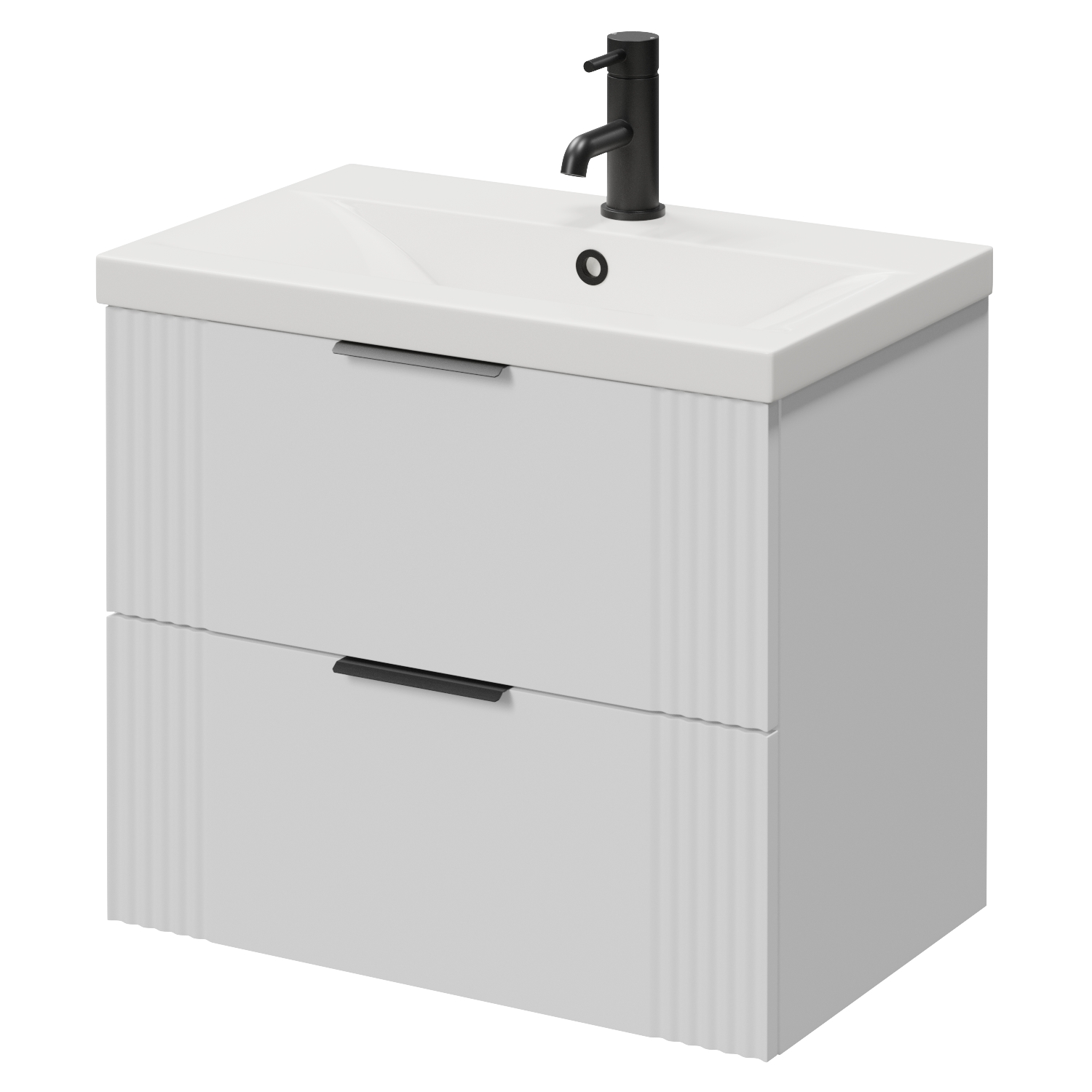 Avant Wall Mounted 2 Drawer Vanity Unit with Glide Basin