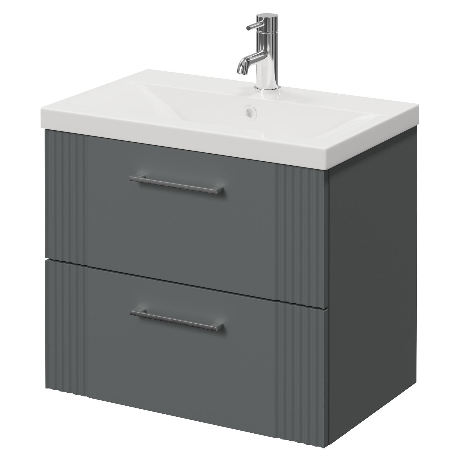 Avant Wall Mounted 2 Drawer Vanity Unit with Glide Basin