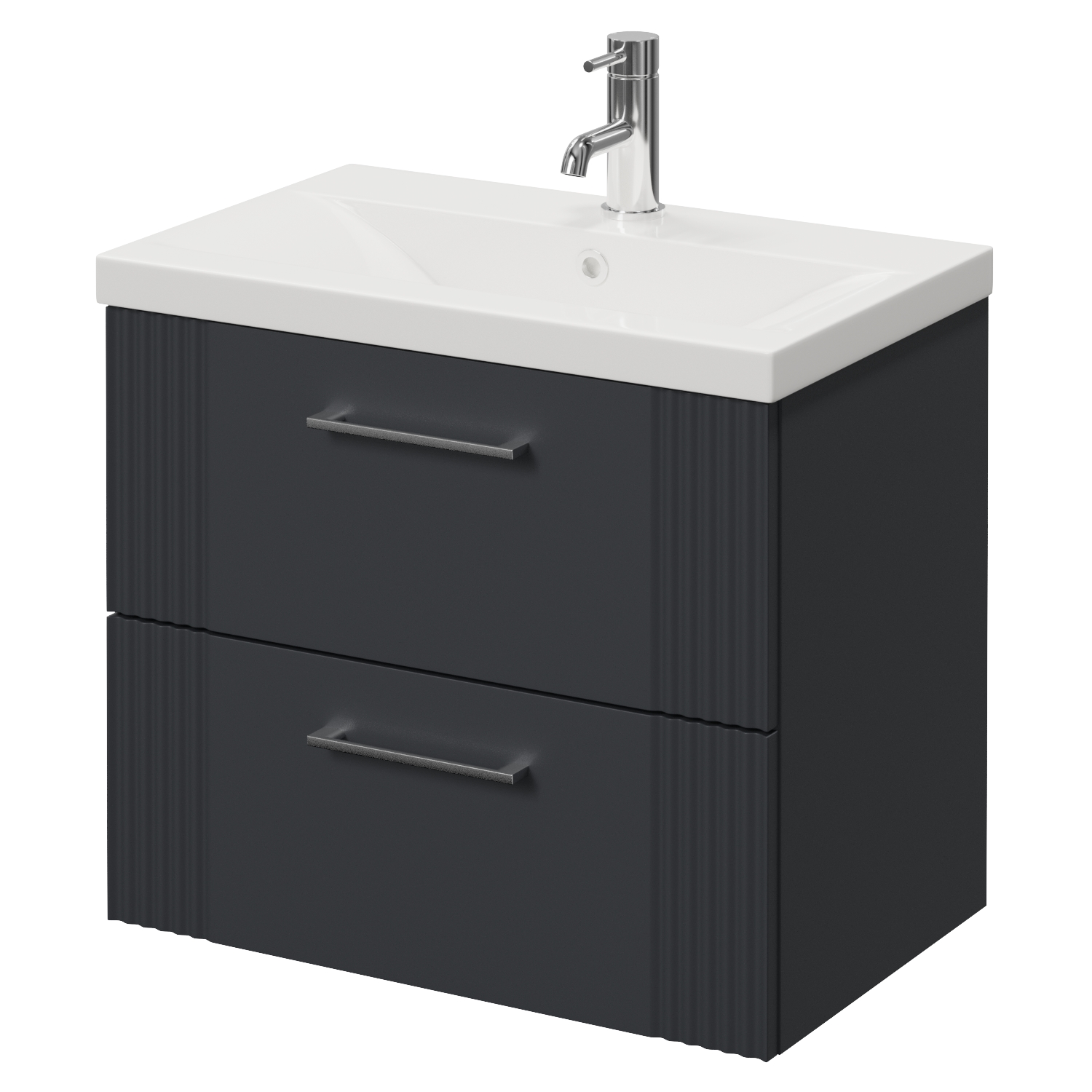 Avant Wall Mounted 2 Drawer Vanity Unit with Glide Basin