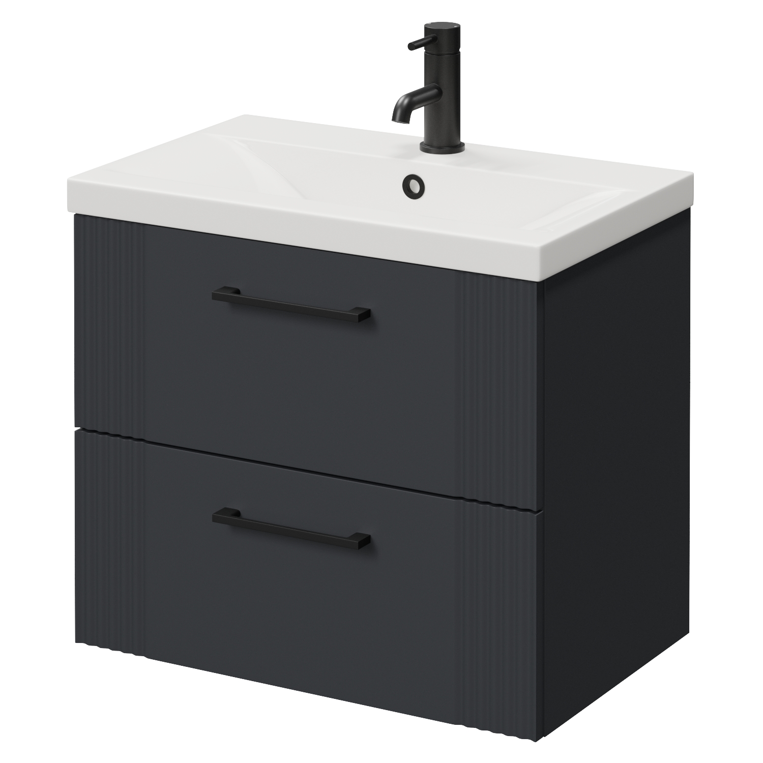 Avant Wall Mounted 2 Drawer Vanity Unit with Glide Basin