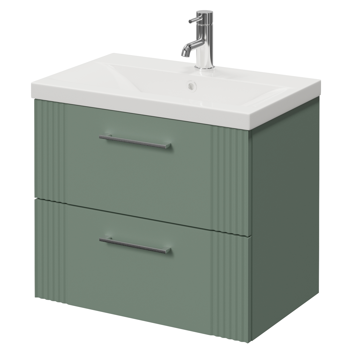 Avant Wall Mounted 2 Drawer Vanity Unit with Glide Basin