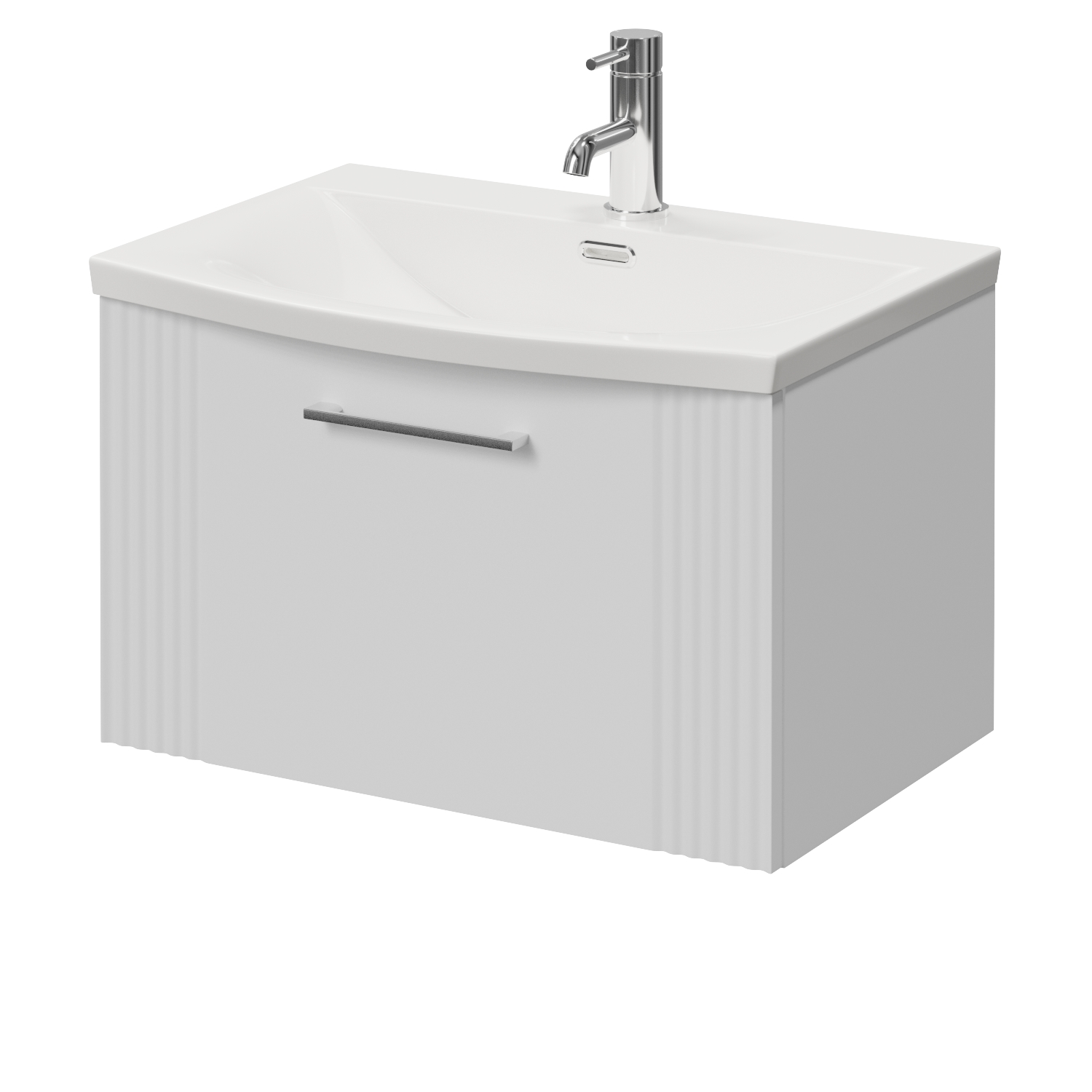 Avant Wall Mounted Single Drawer Vanity Unit with Arc Basin