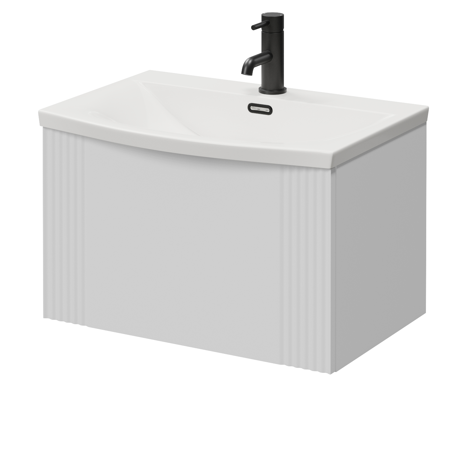 Avant Wall Mounted Single Drawer Vanity Unit with Arc Basin