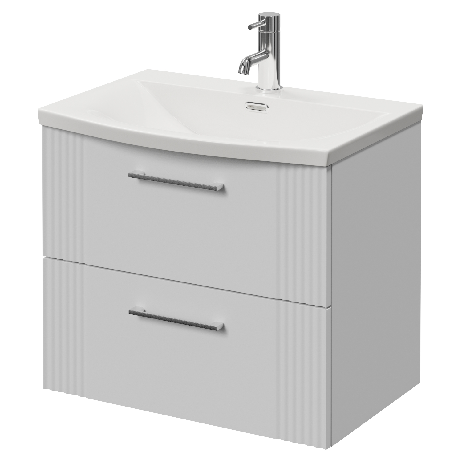 Avant Wall Mounted 2 Drawer Vanity Unit with Arc Basin