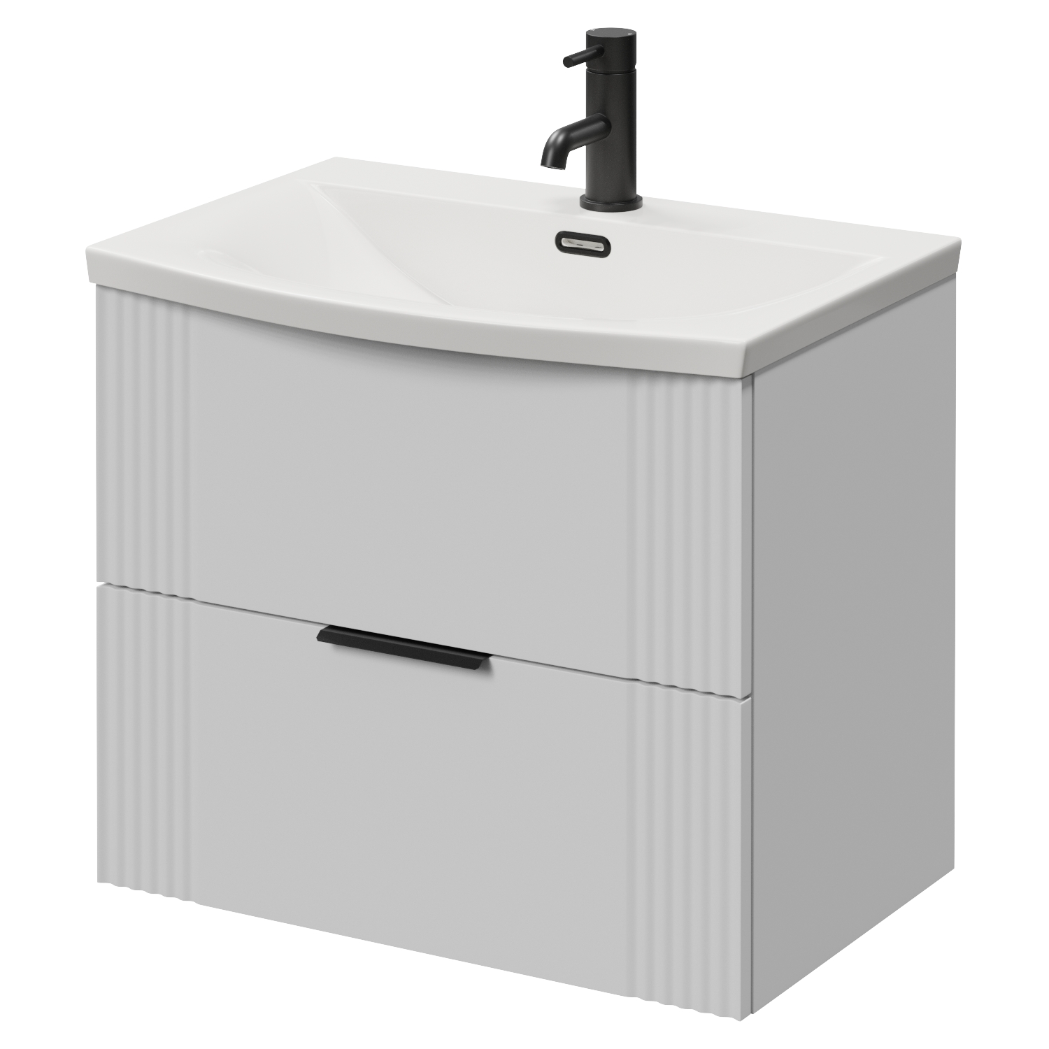 Avant Wall Mounted 2 Drawer Vanity Unit with Arc Basin