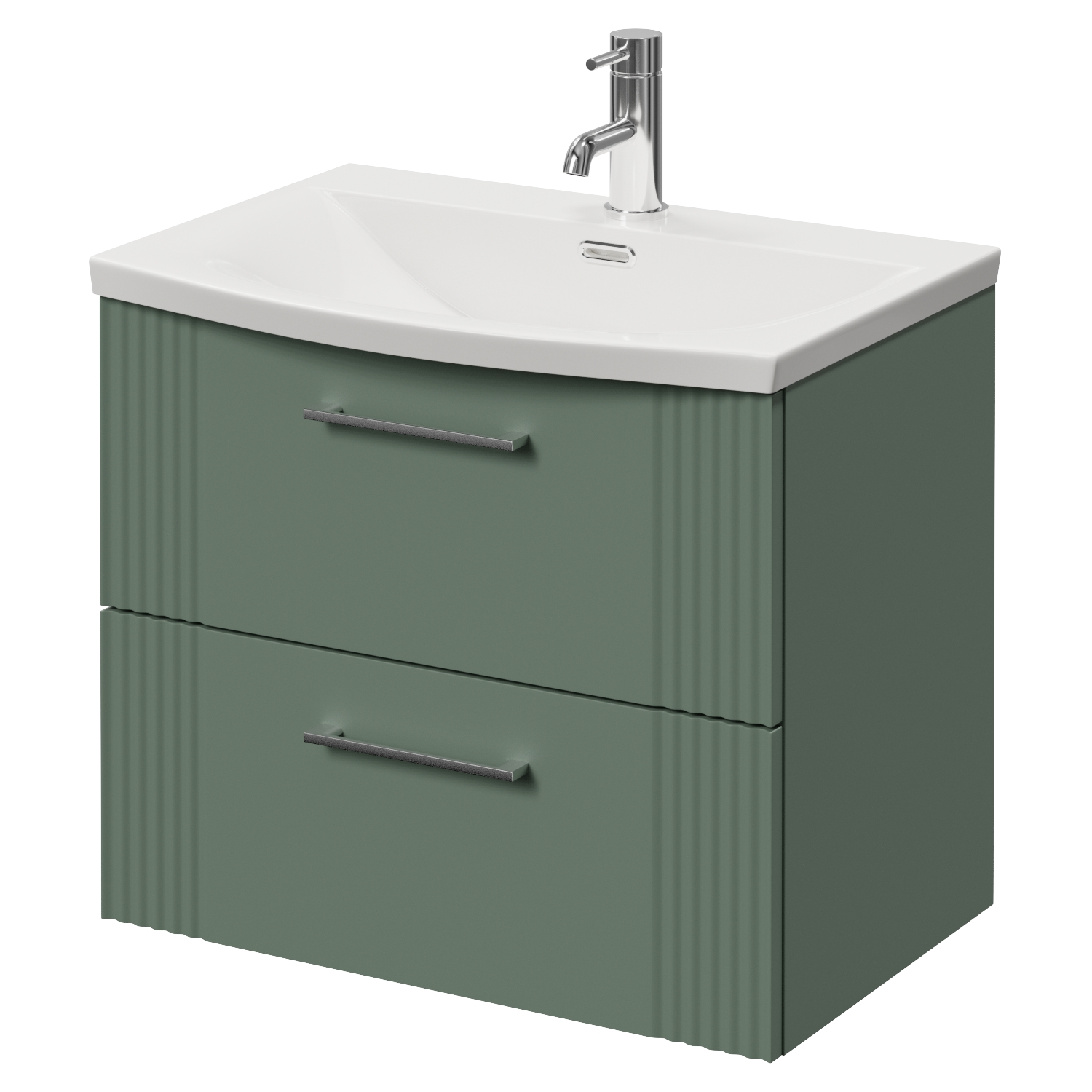 Avant Wall Mounted 2 Drawer Vanity Unit with Arc Basin