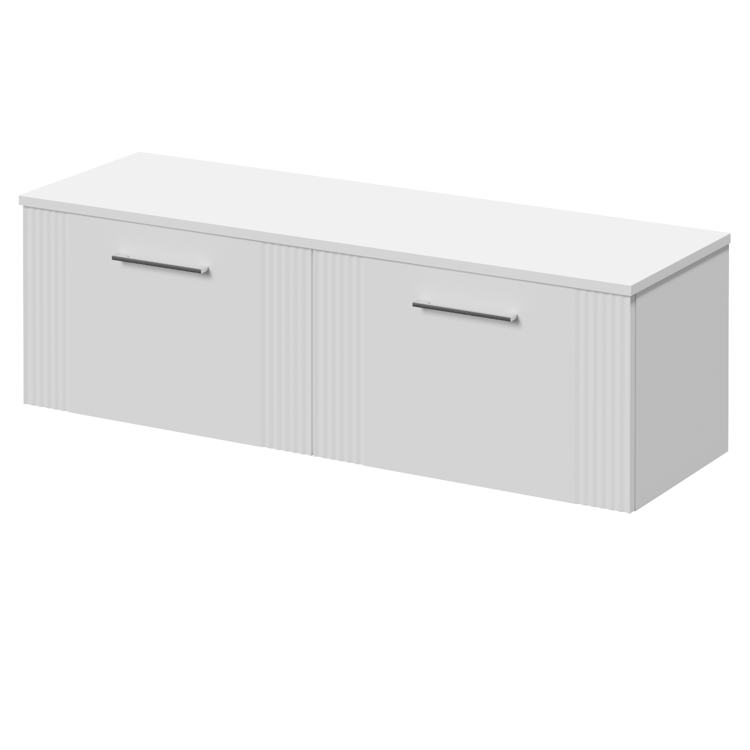 Avant Wall Mounted 2 Drawer Vanity Unit for Countertop Basins