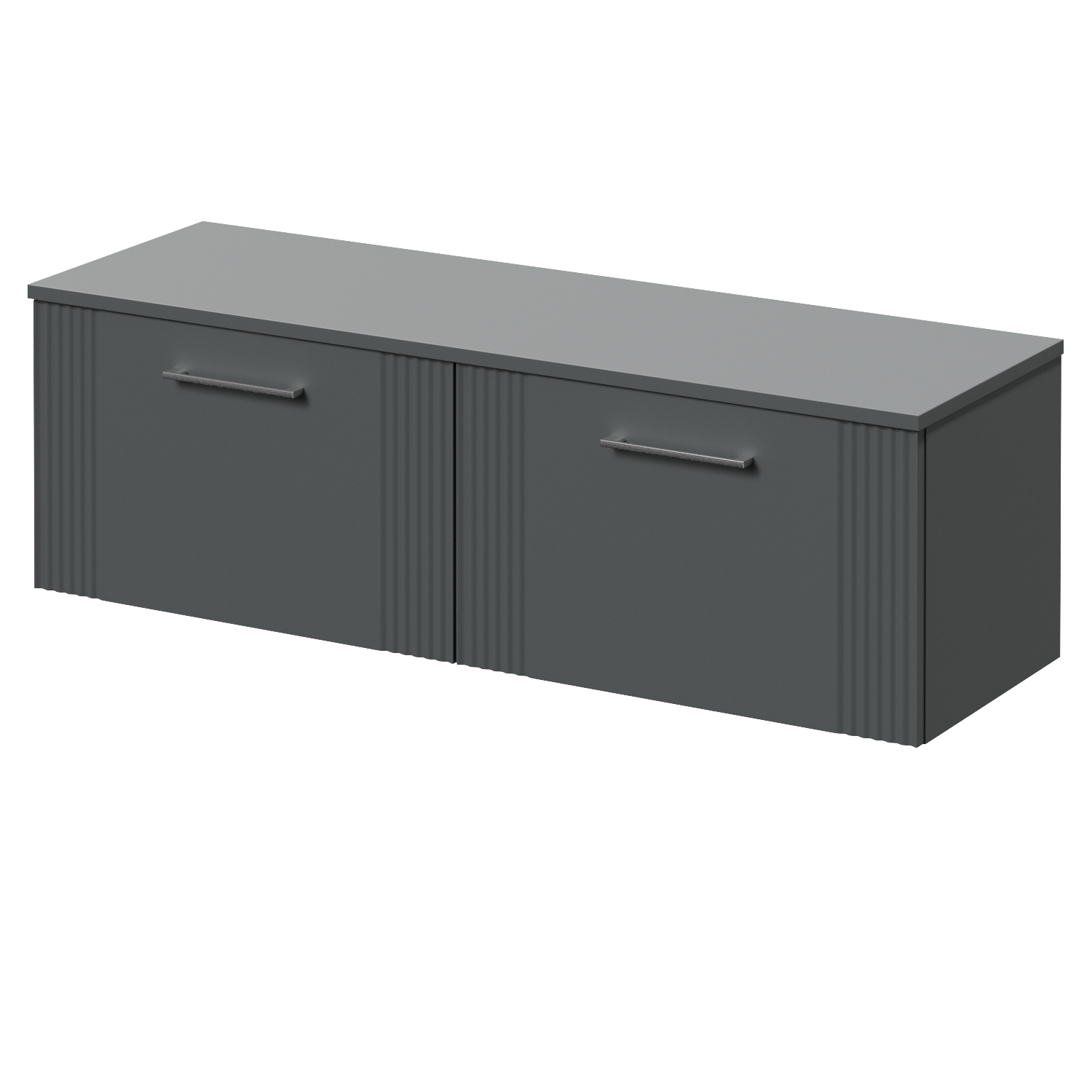 Avant Wall Mounted 2 Drawer Vanity Unit for Countertop Basins