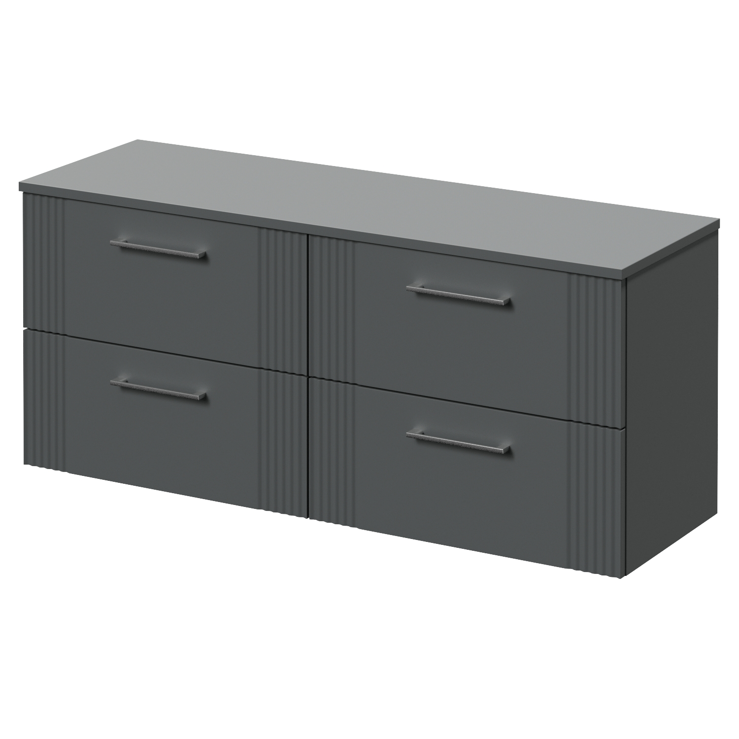Avant Wall Mounted 4 Drawer Vanity Unit for Countertop Basins