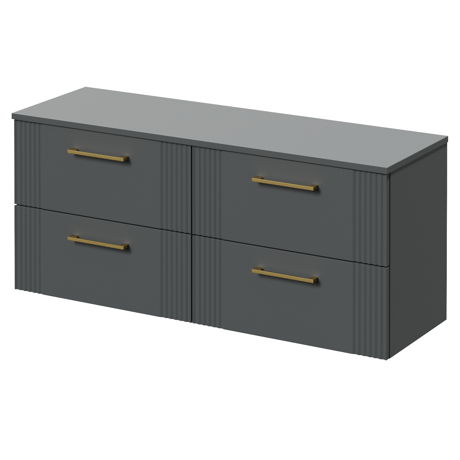 Avant Wall Mounted 4 Drawer Vanity Unit for Countertop Basins