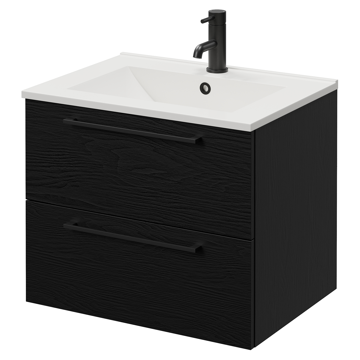 Napoli 460 Wall Mounted 2 Drawer Vanity Unit with Angel Basin