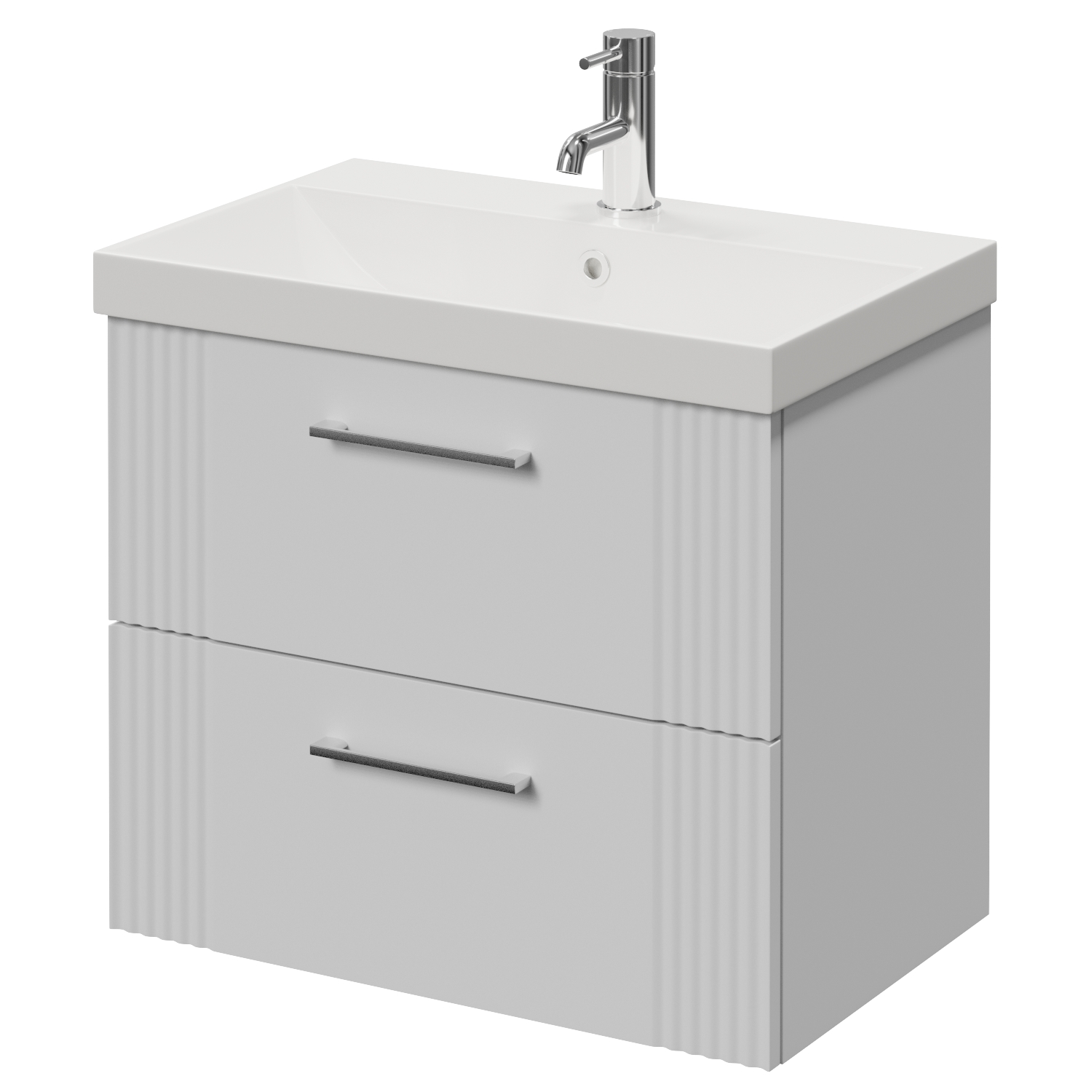 Avant Wall Mounted 2 Drawer Vanity Unit with Rimini Basin