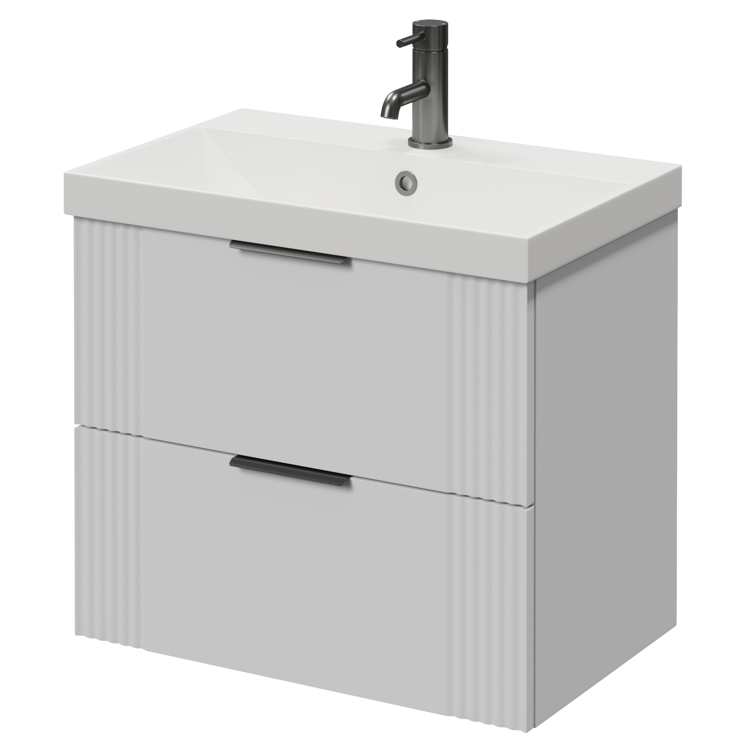 Avant Wall Mounted 2 Drawer Vanity Unit with Rimini Basin