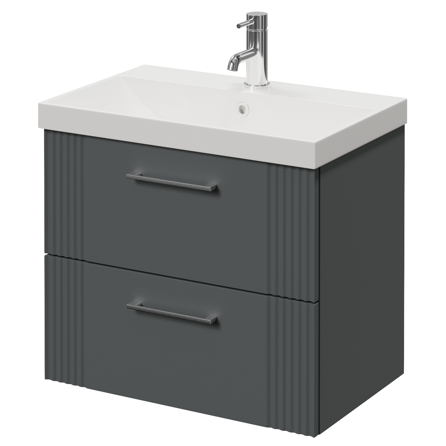 Avant Wall Mounted 2 Drawer Vanity Unit with Rimini Basin