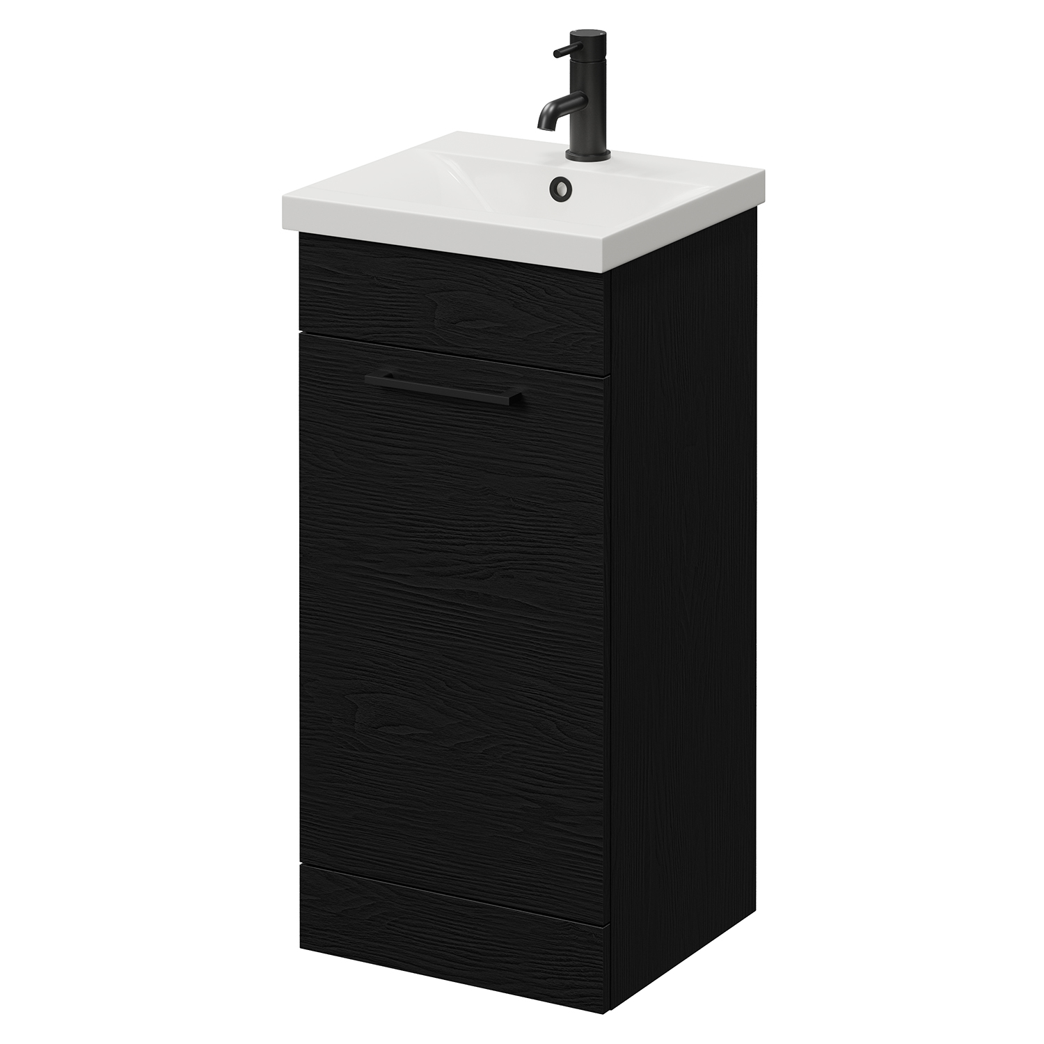 Napoli 390 Single Door Vanity Unit with Glide Basin