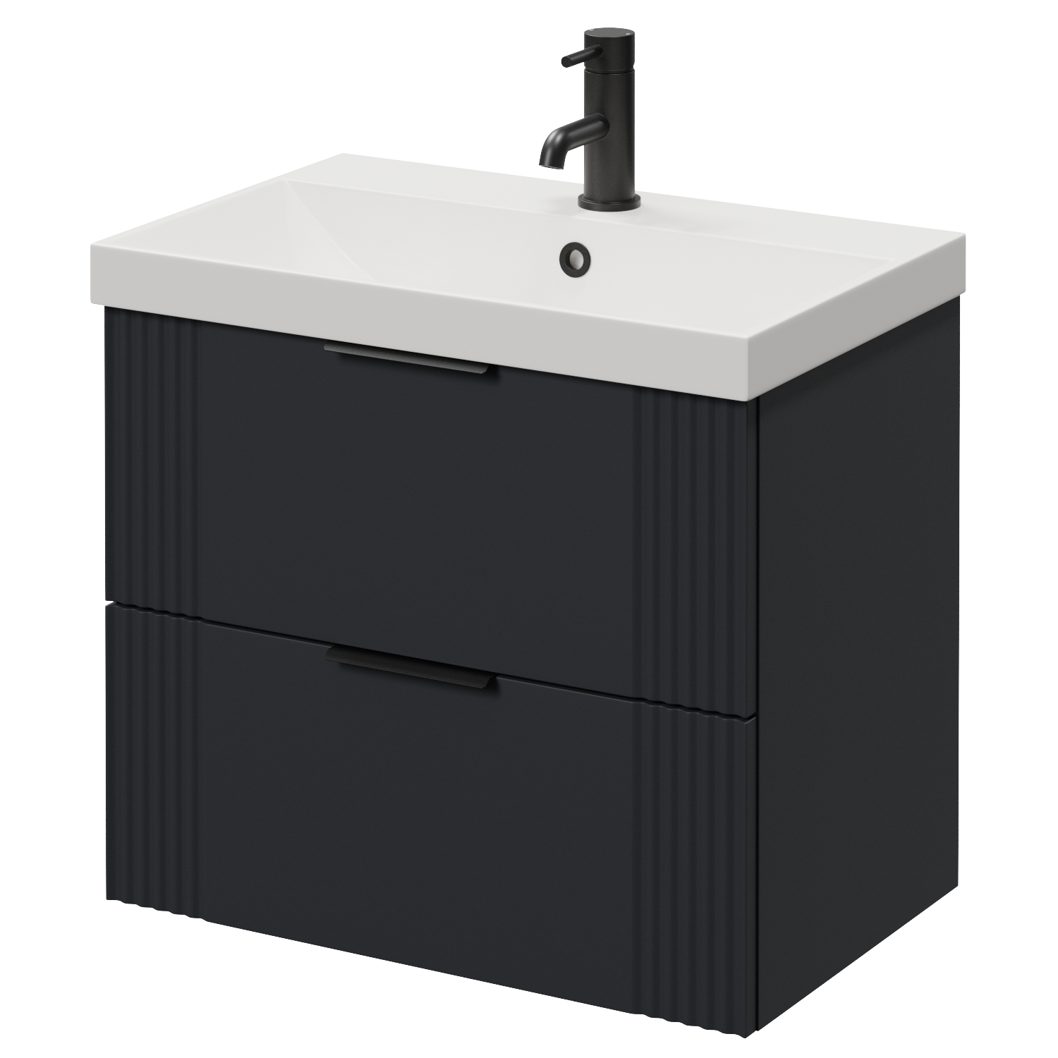 Avant Wall Mounted 2 Drawer Vanity Unit with Rimini Basin